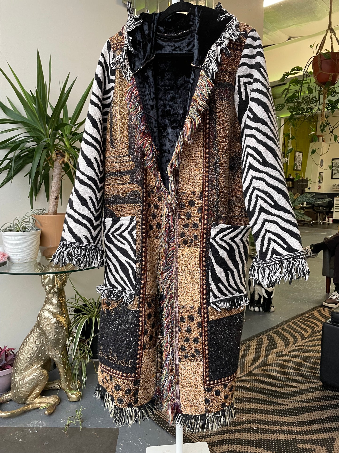 Cheetah Tapestry Coat Small/Medium