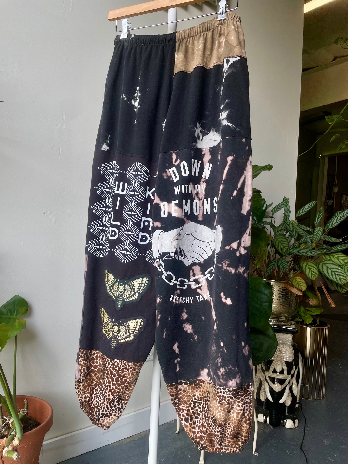 Tiger Patchwork Pants