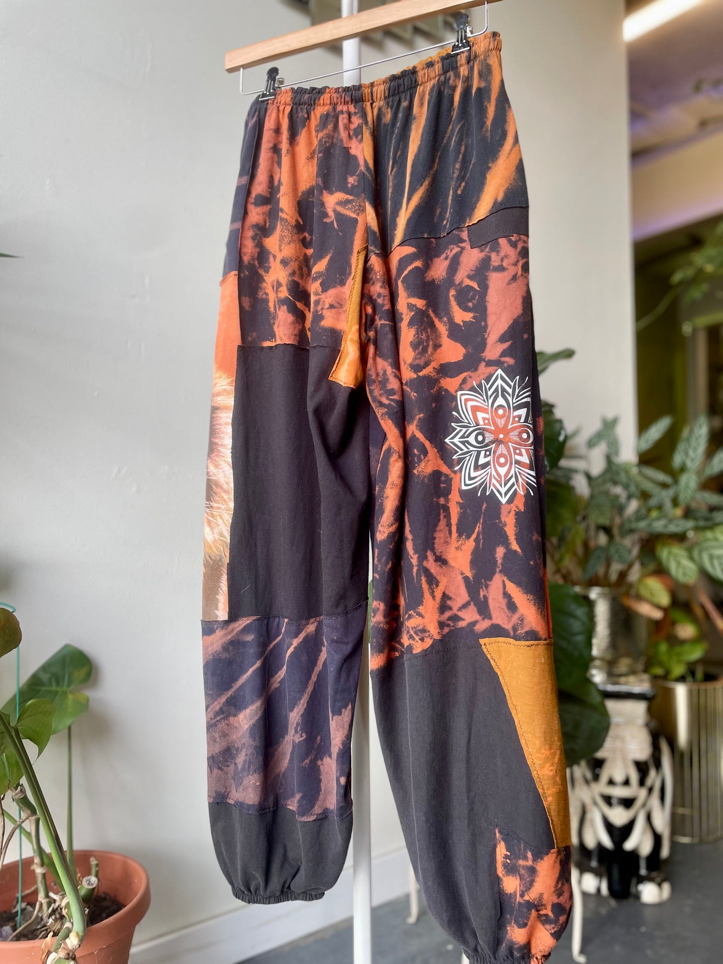 Tiger Patchwork Pants