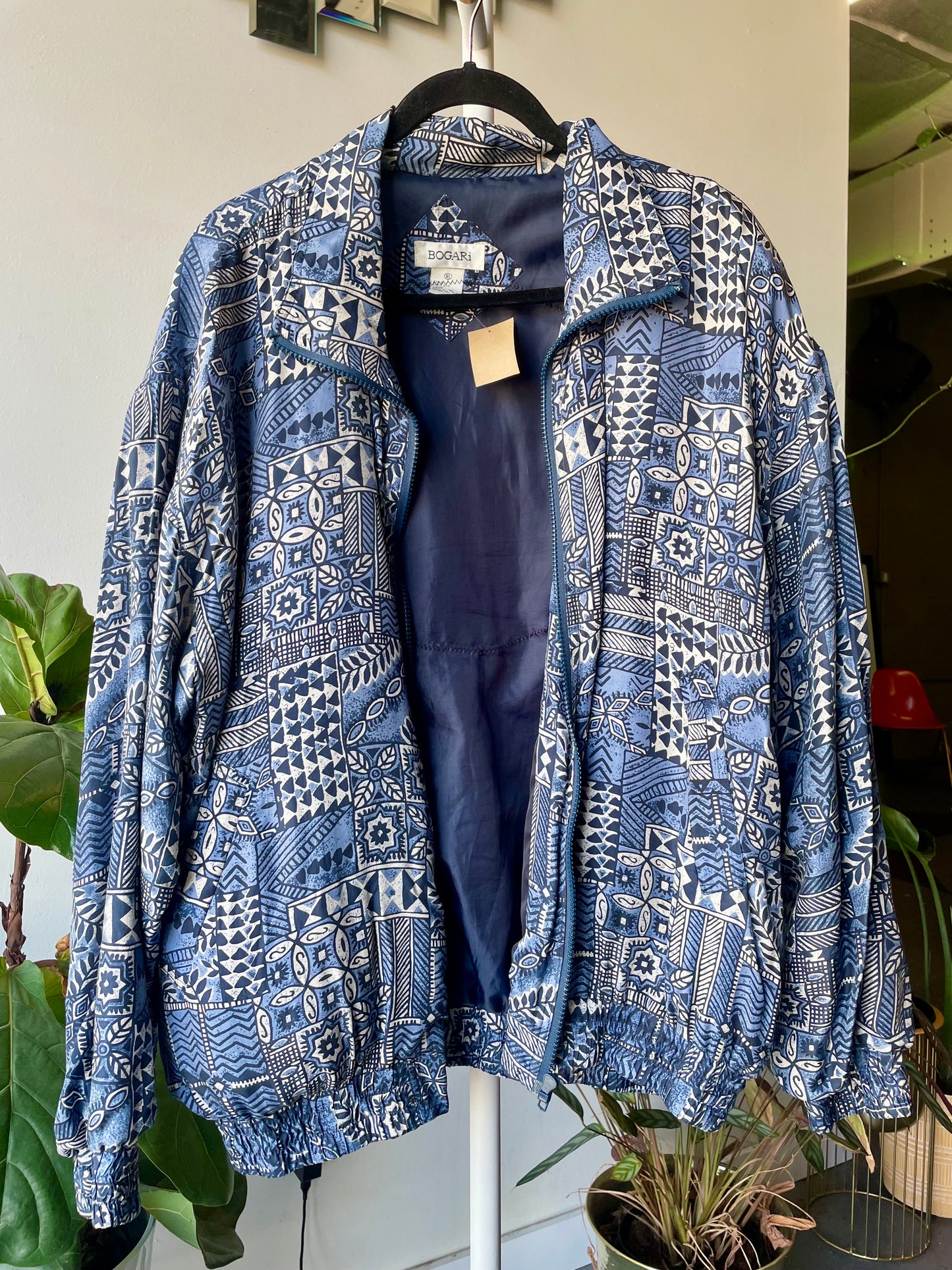 Vintage Silk Windbreaker Xlarge
