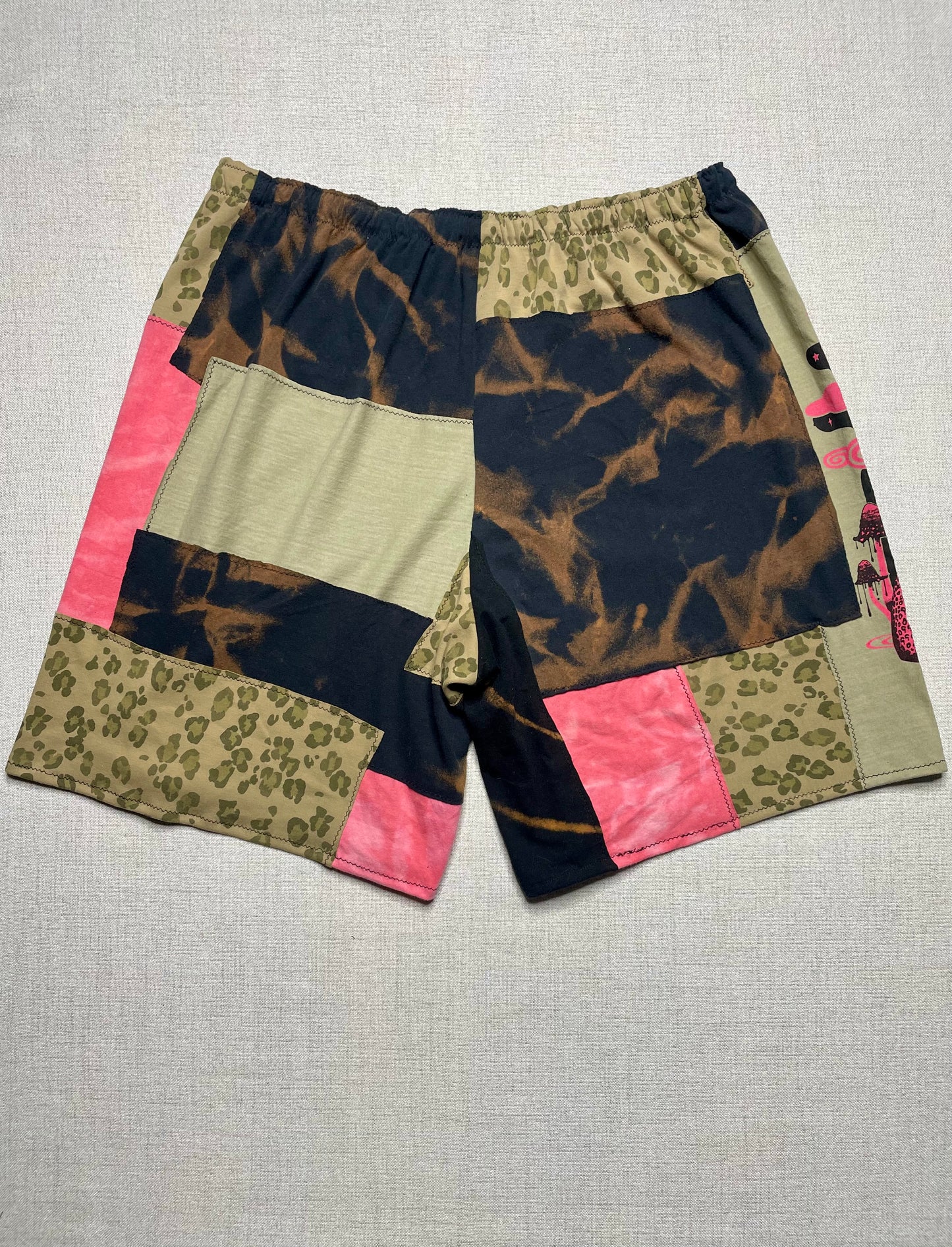 Patchwork Shorts - 35” Elastic - Long L/XL