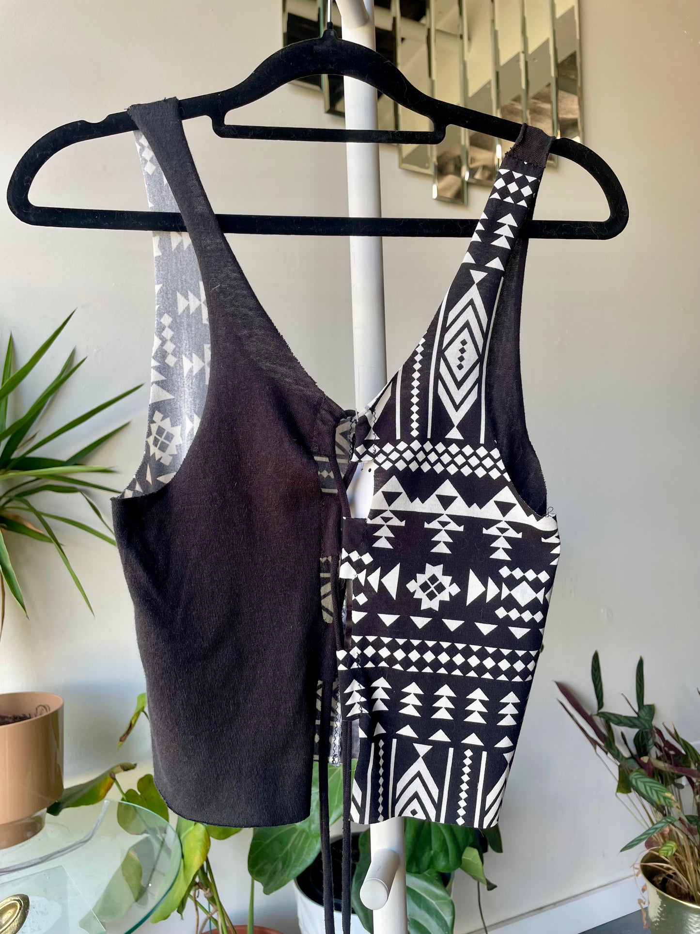 Patchwork Corset Tank M