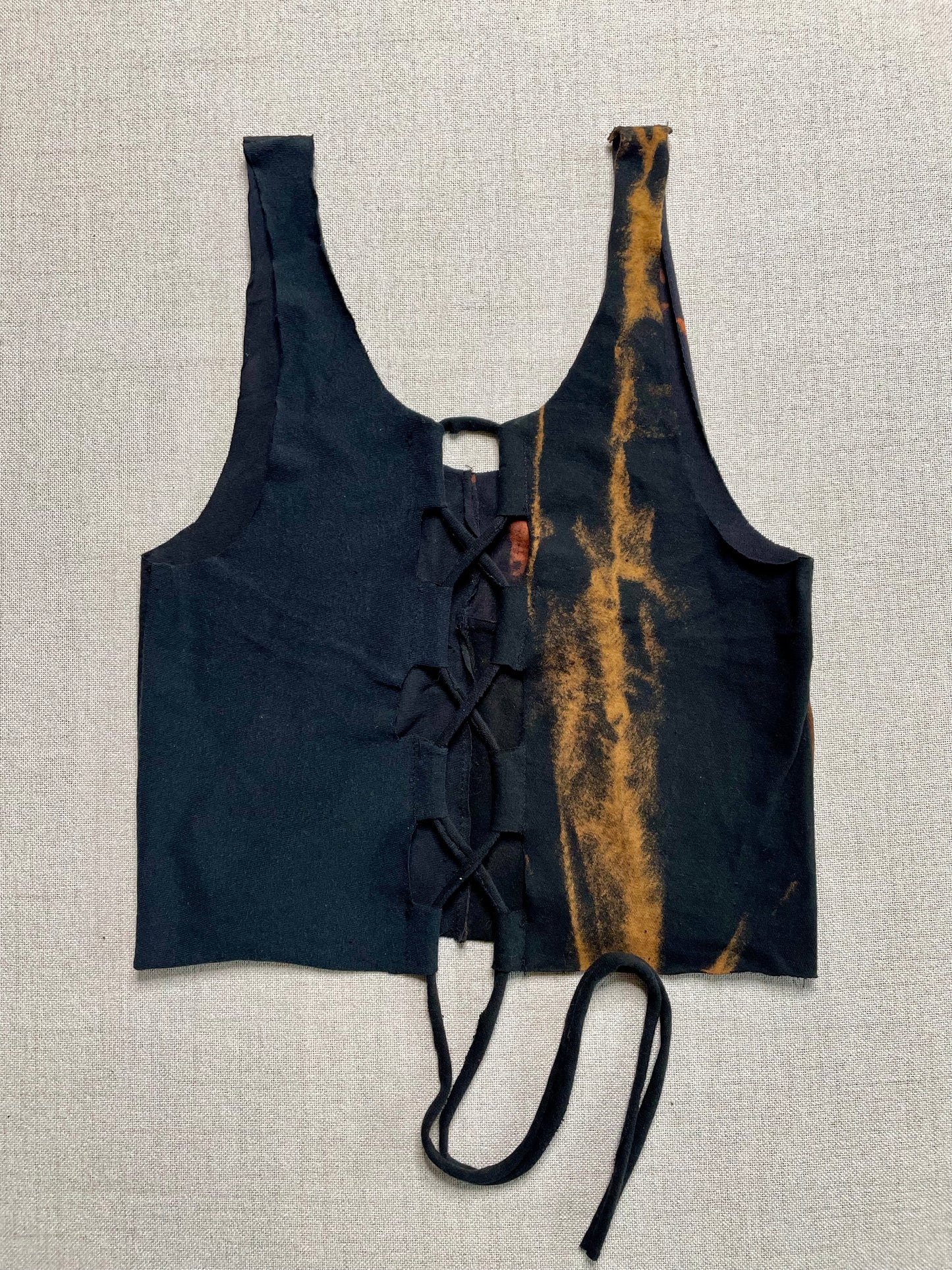 Patchwork Corset Tank M