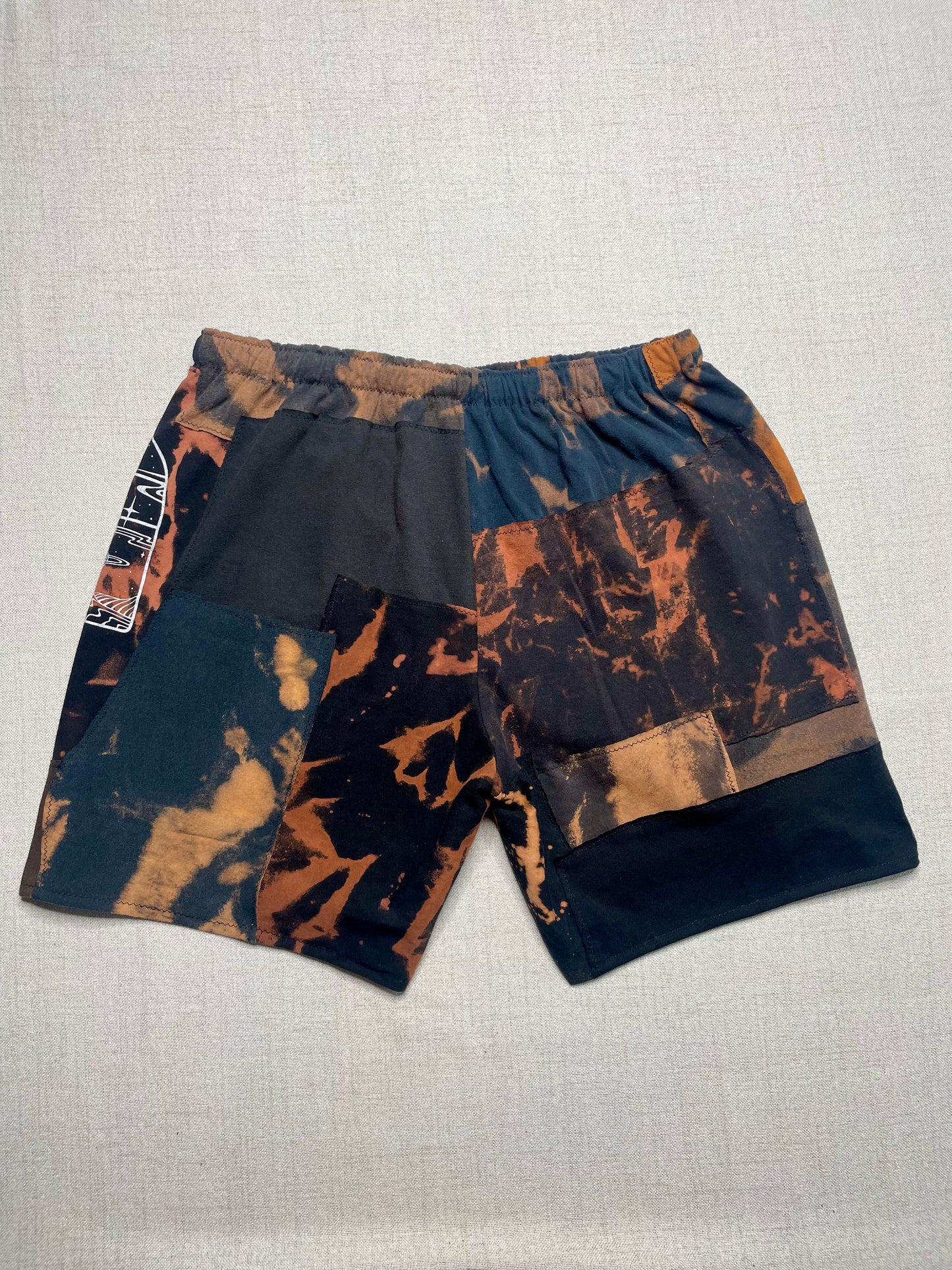 Patchwork Shorts - 31” Elastic - Long M/L