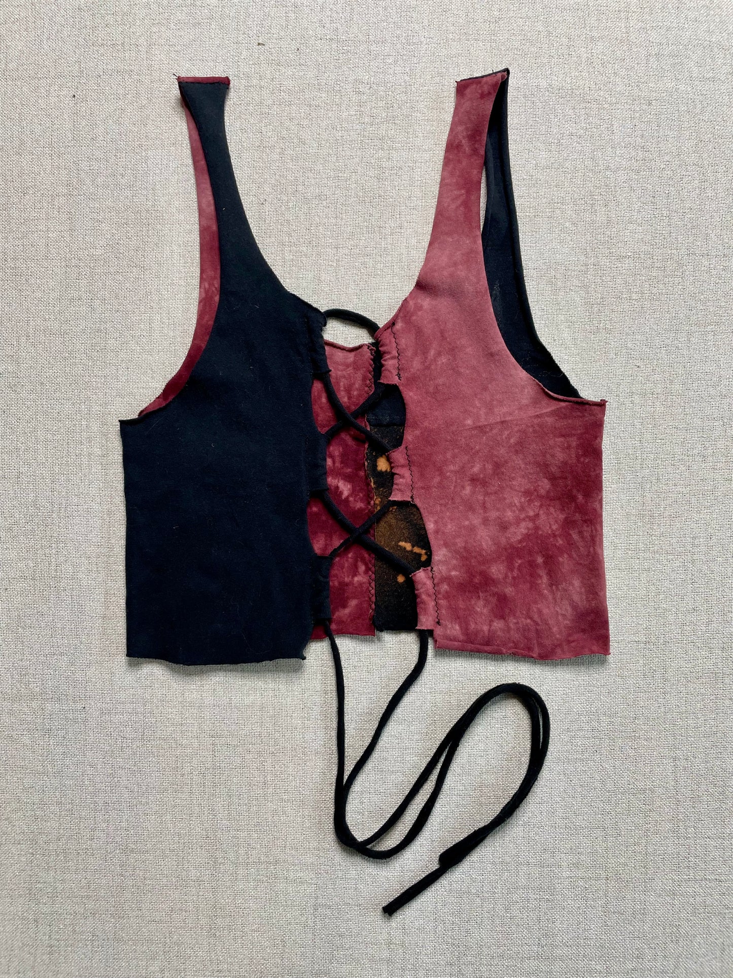 Patchwork Corset Tank XS/S