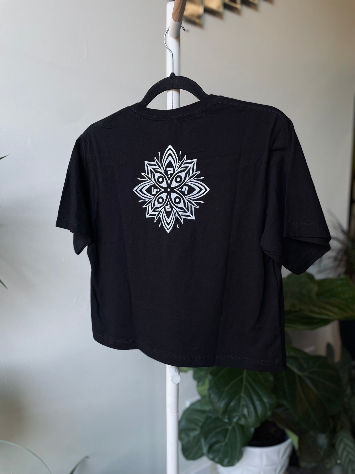 Tipper Question Mark Crop Tee White Version