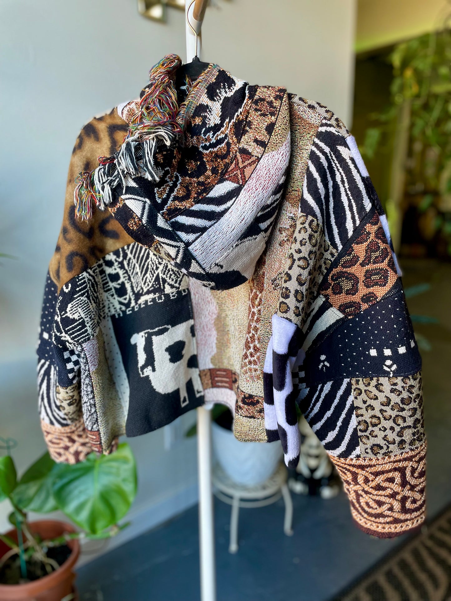 Patchwork Crop Poncho