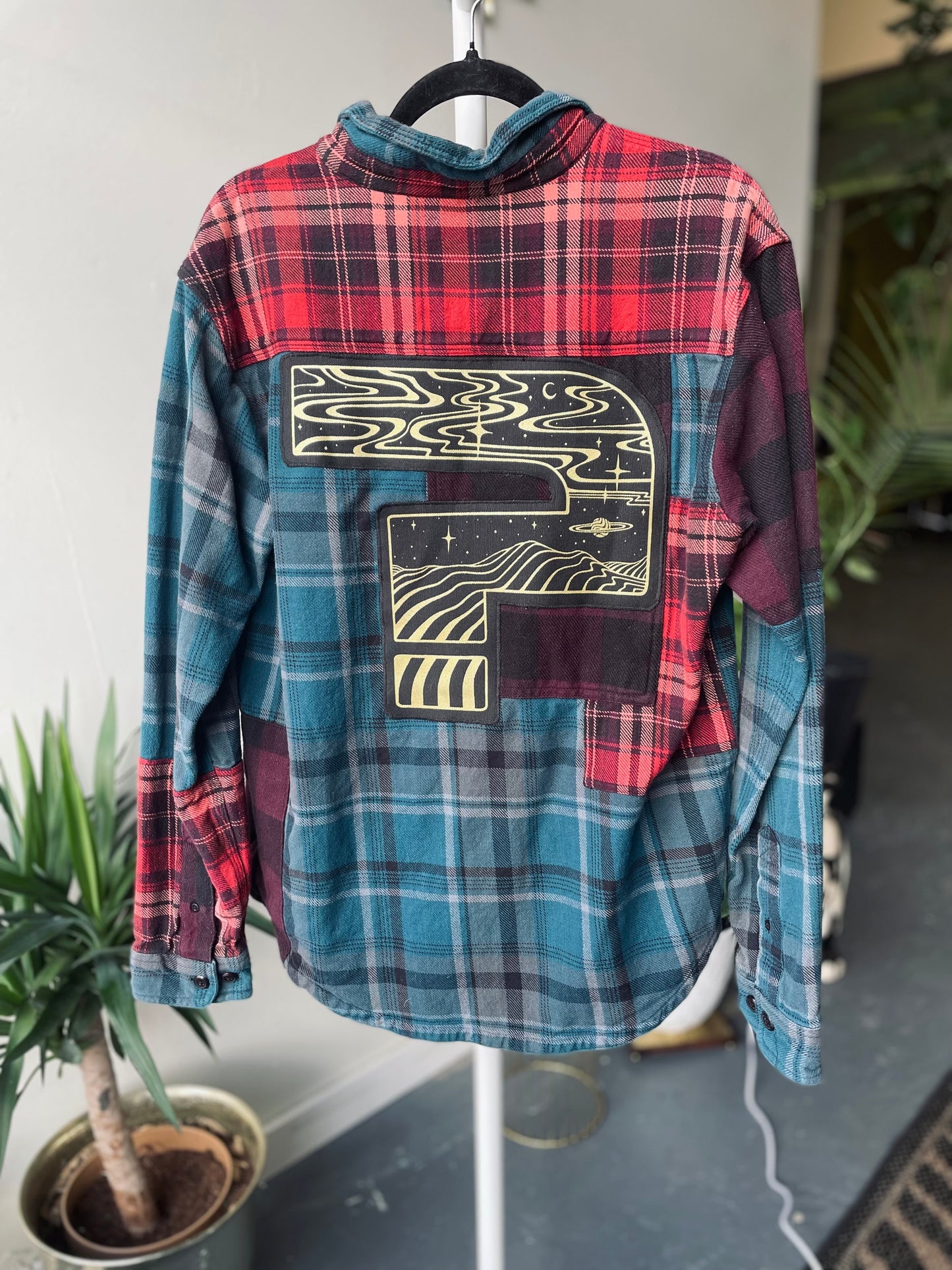 Patchwork Question Mark Flannel Medium