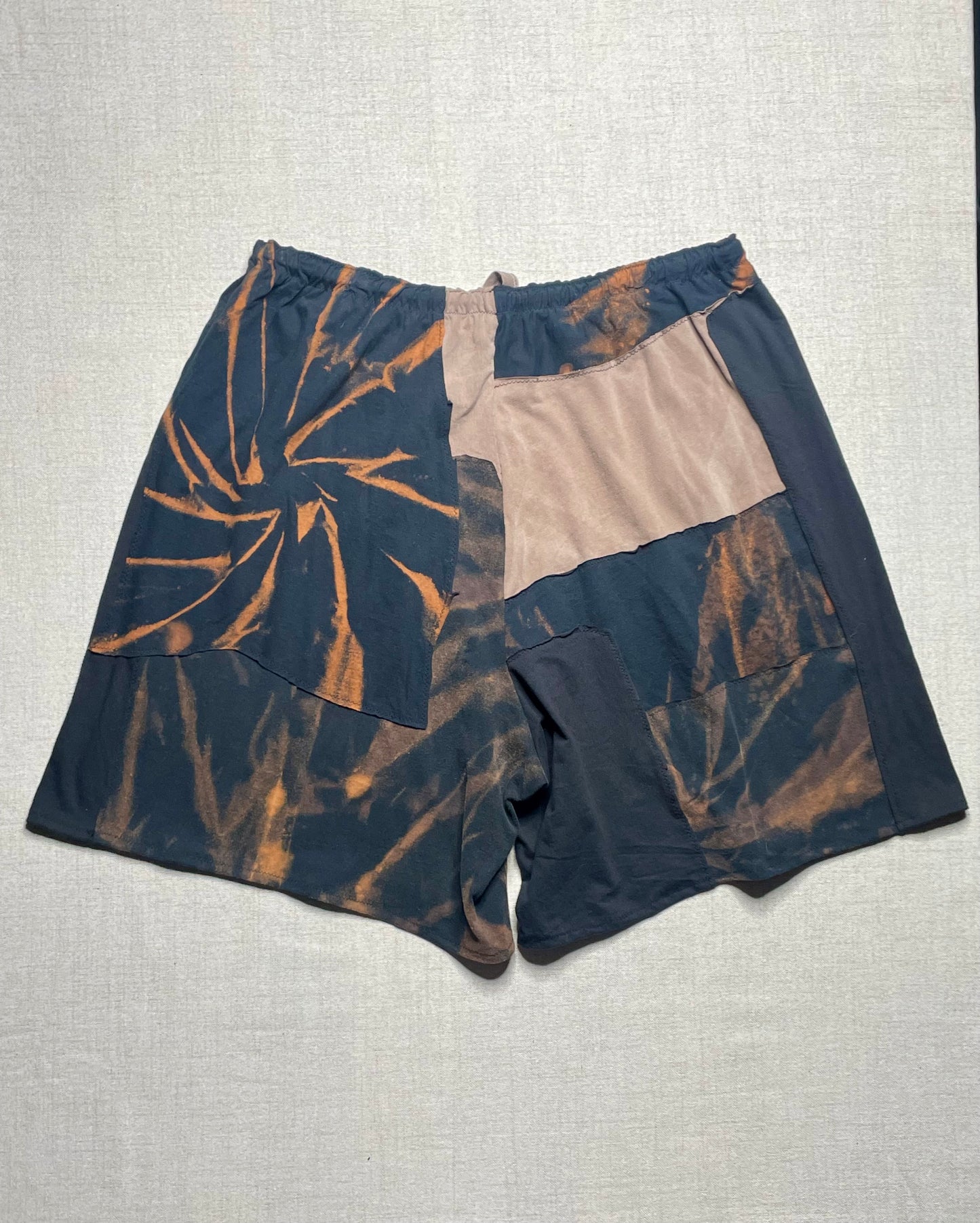 Patchwork Shorts - 38” Elastic - Long 2X/3X
