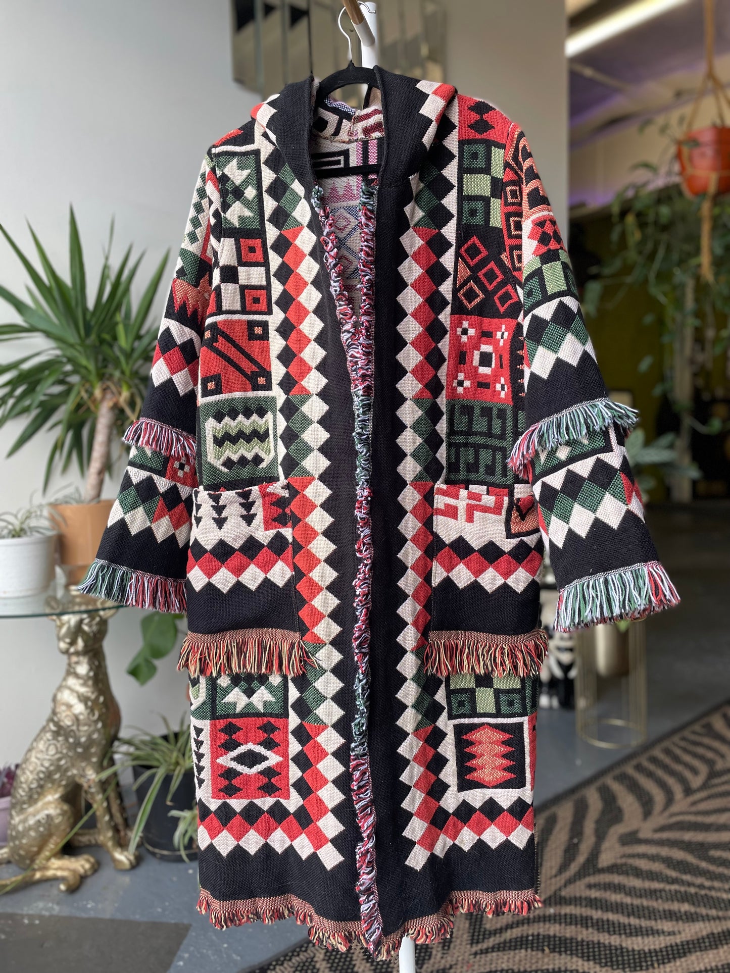 Tapestry Blanket Coat S/M