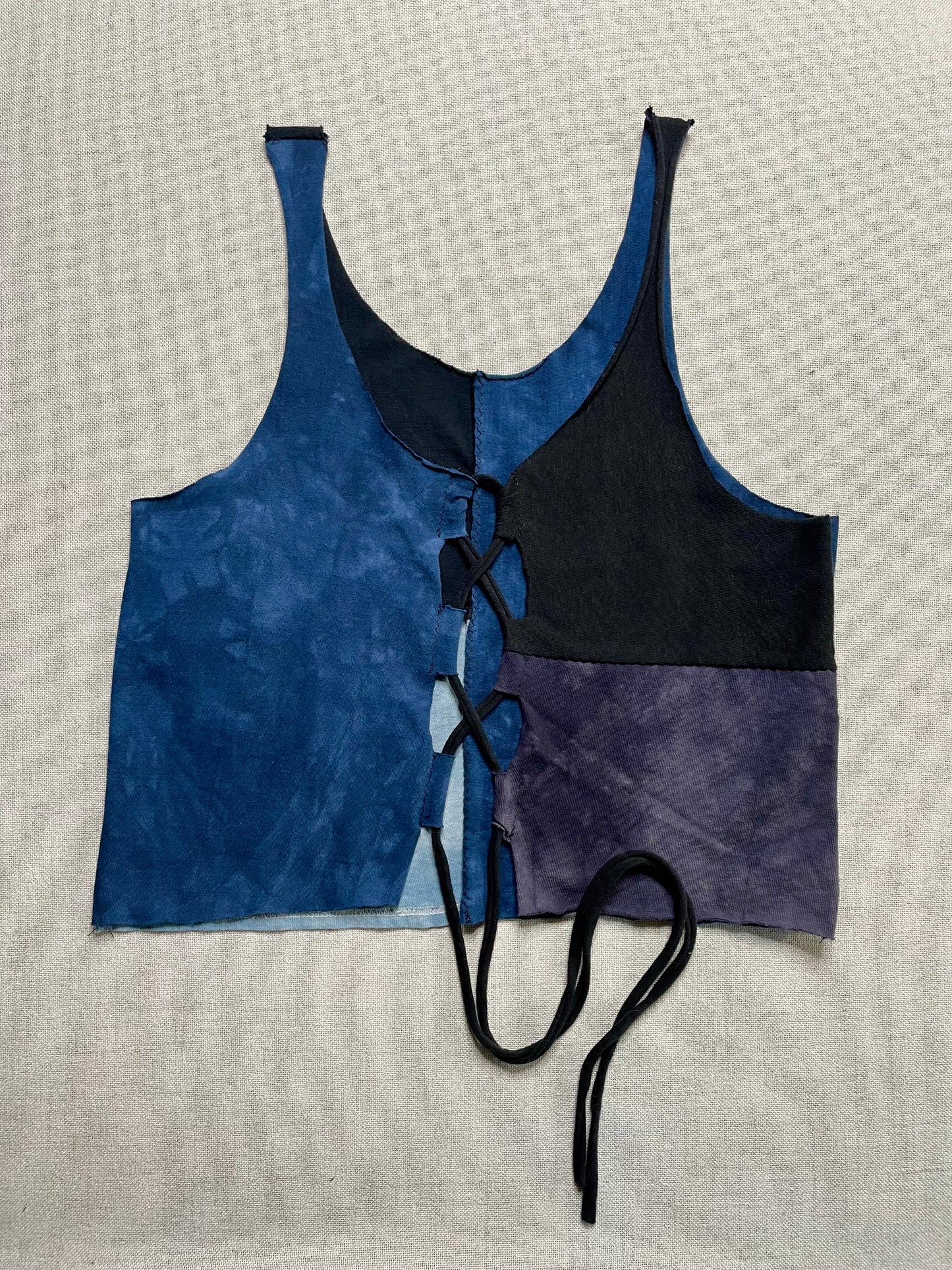 Patchwork Corset Tank L/XL