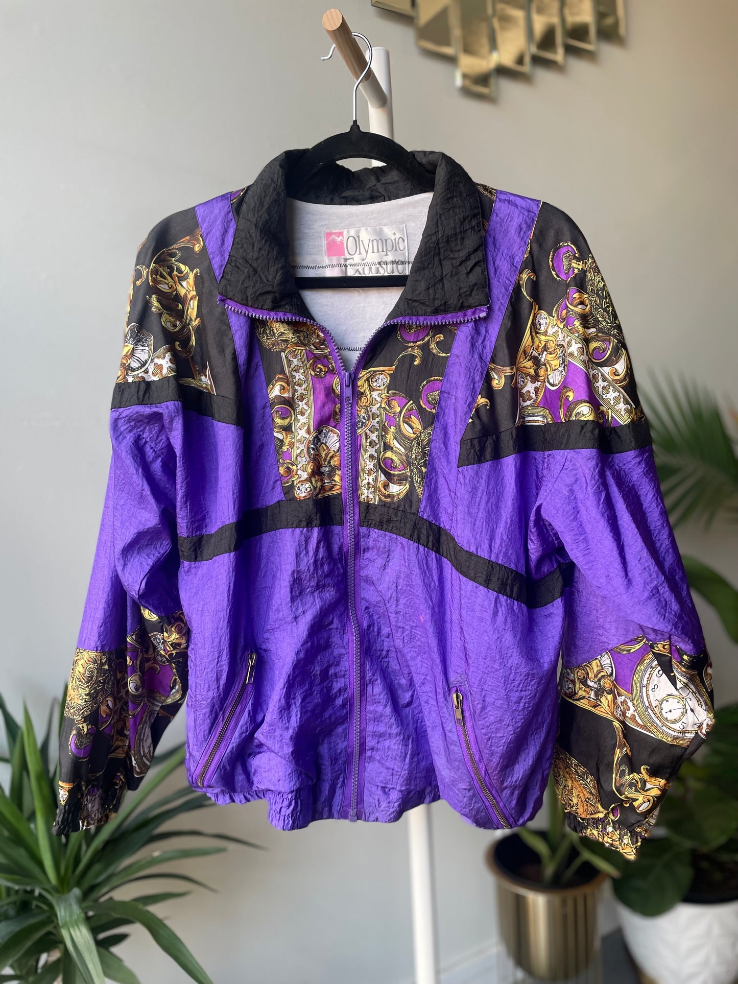 Question Mark Purple Windbreaker Small