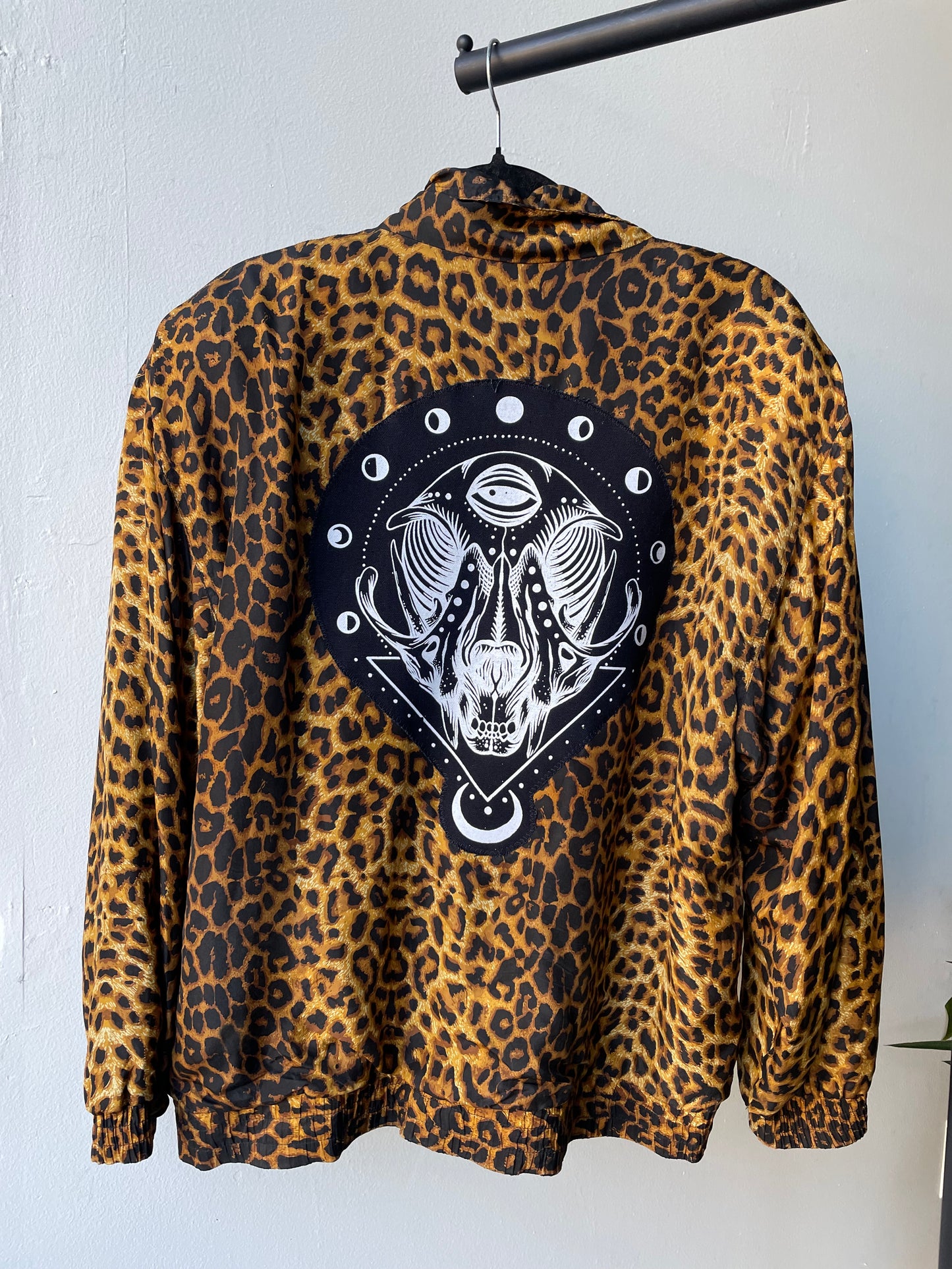 Fuda Silk Leopard Windbreaker Medium