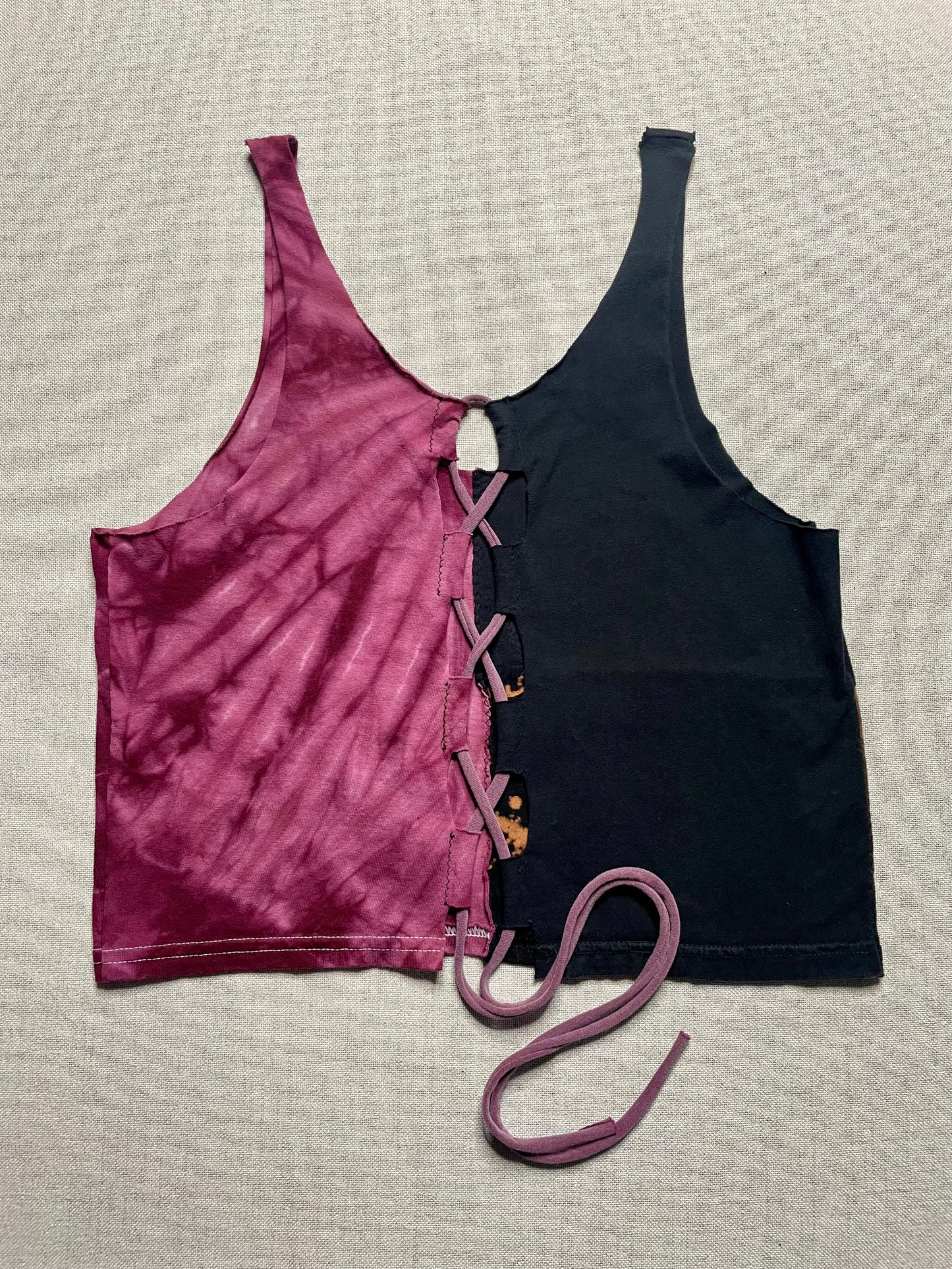 Patchwork Corset Tank L/XL