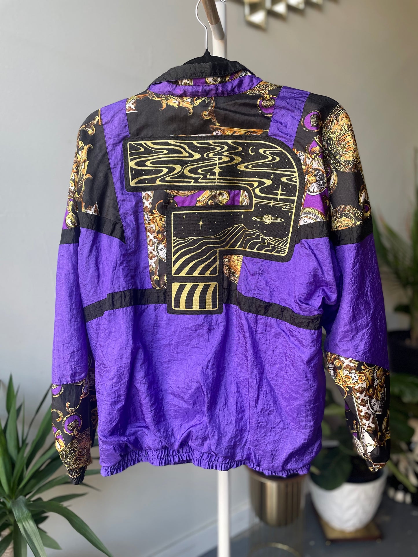 Question Mark Purple Windbreaker Small