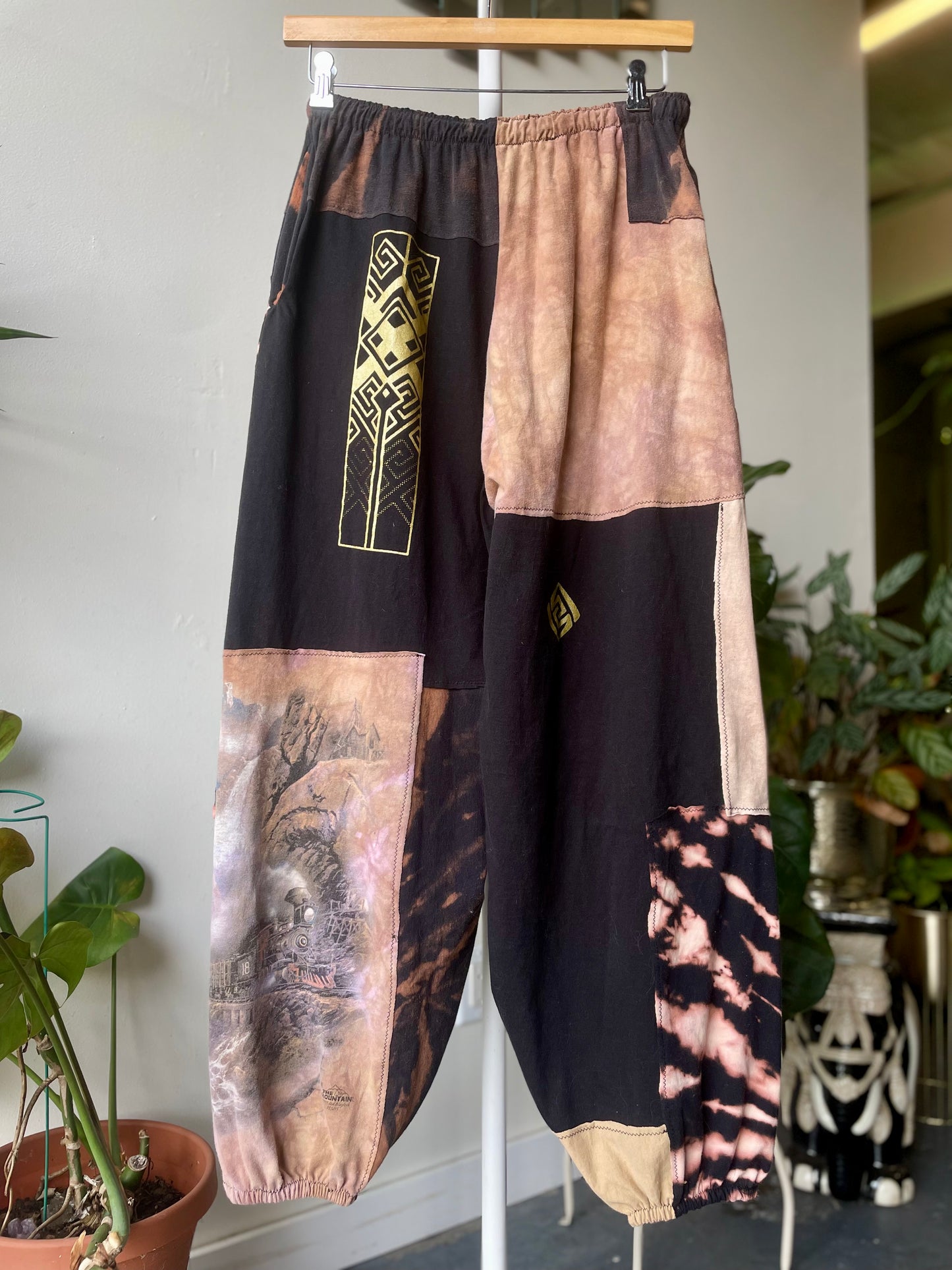 Cheetah Patchwork Pants