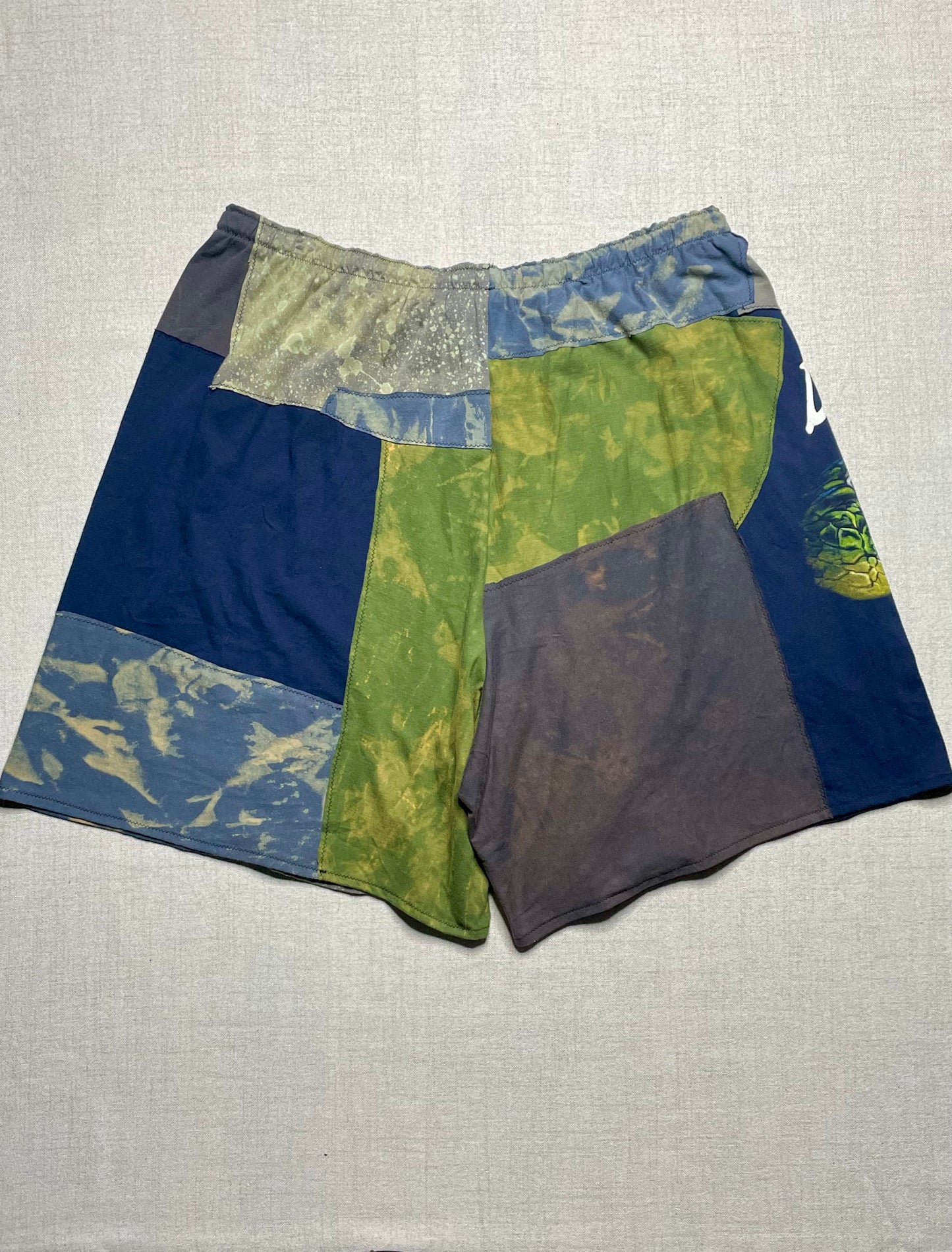 Patchwork Shorts - 38” Elastic - Long 2X/3X