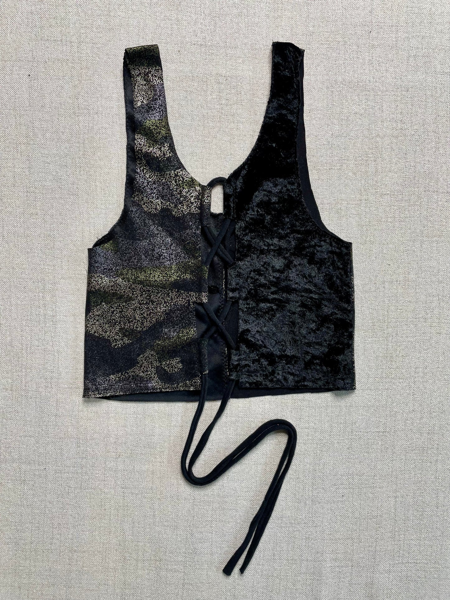 Patchwork Corset Tank XS/S