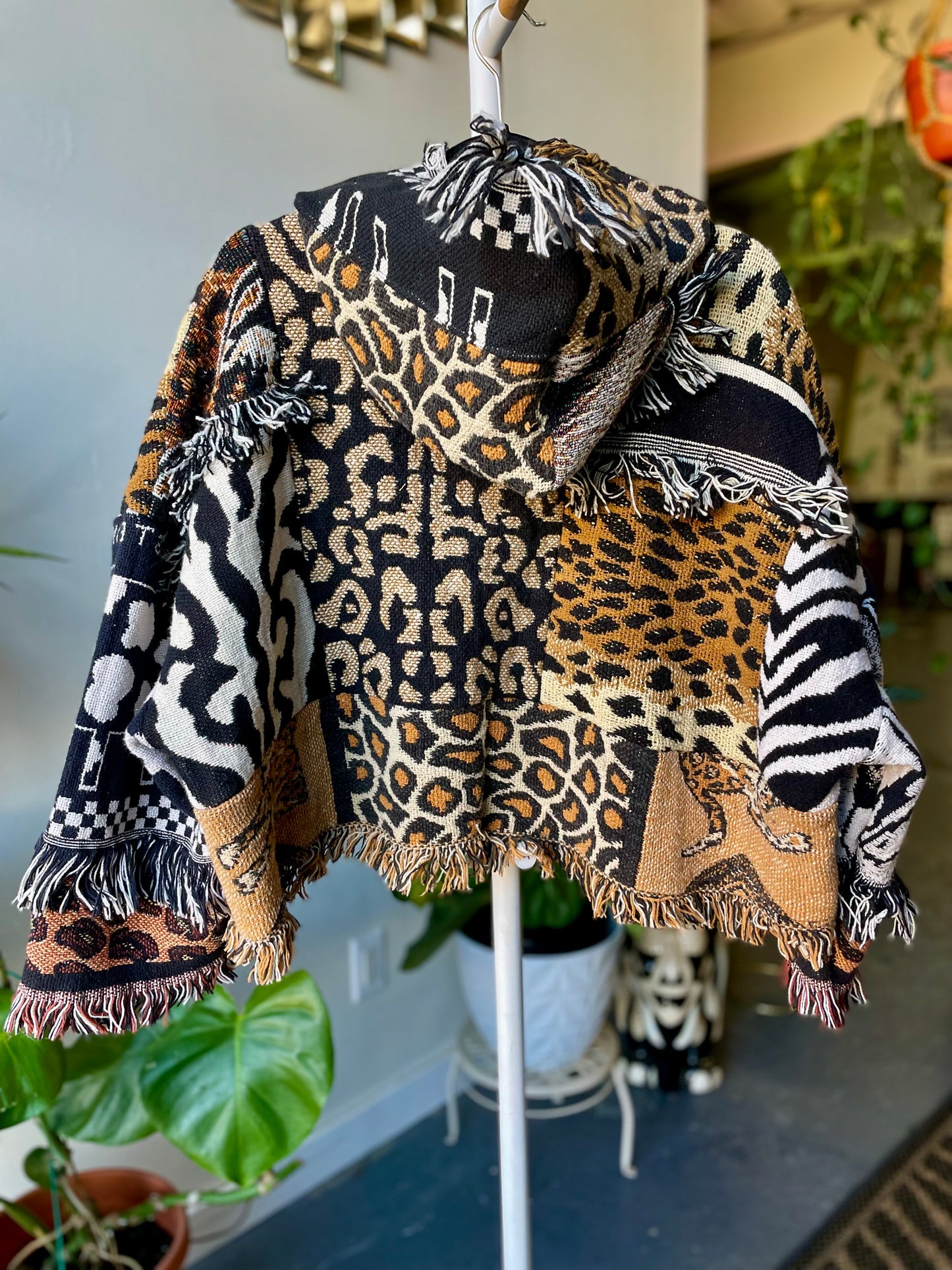 Patchwork Crop Poncho