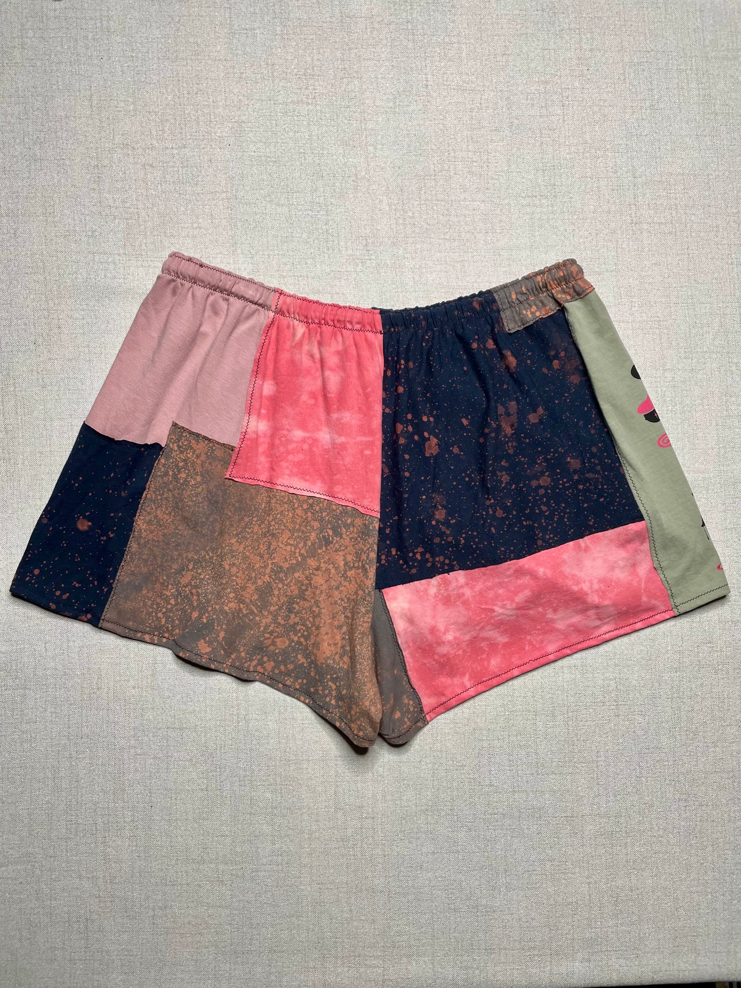 Patchwork Shorts - 38” Elastic - Short 2X/3X