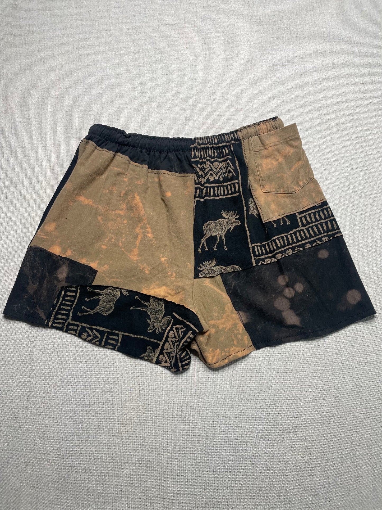 Patchwork Shorts - 31” Elastic - Short L
