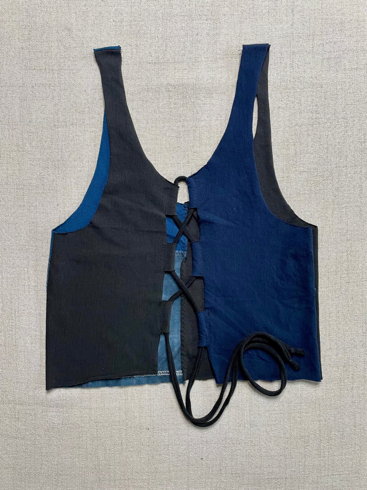 Patchwork Corset Tank M
