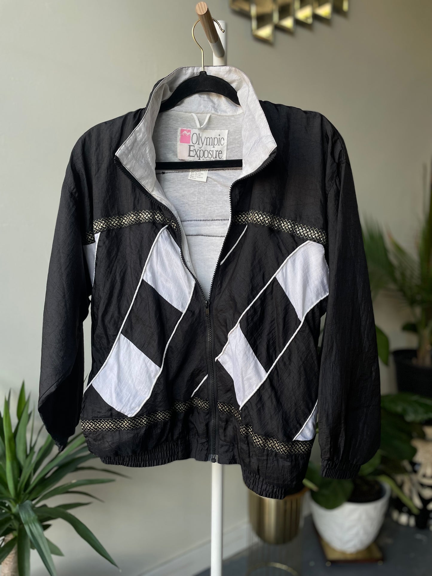 Question Mark Checkered Windbreaker Small