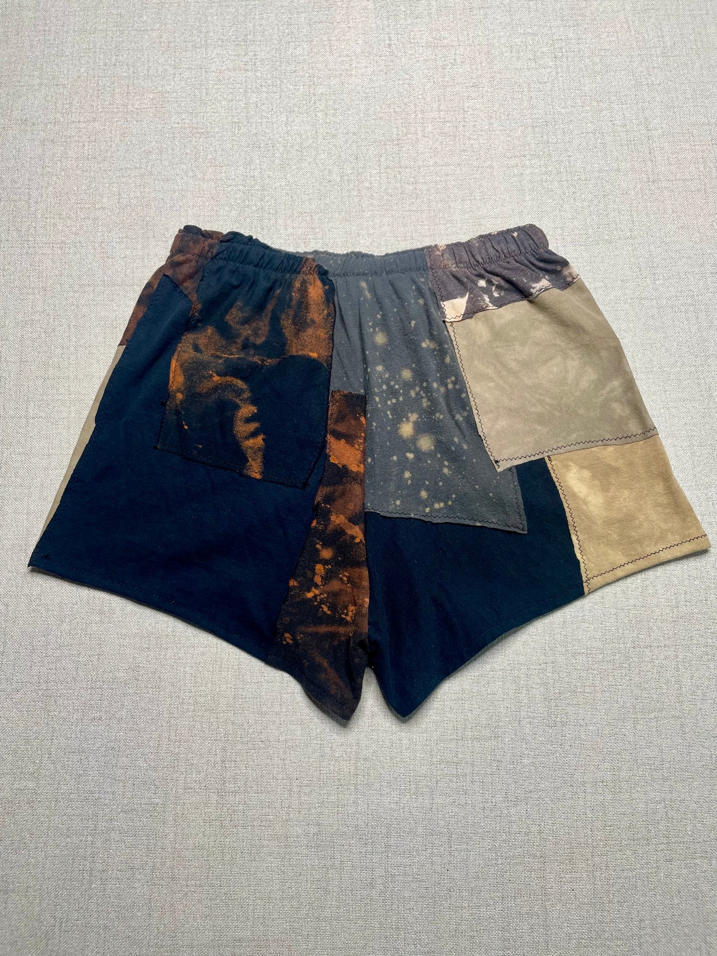 Patchwork Shorts - 27” Elastic - Short S
