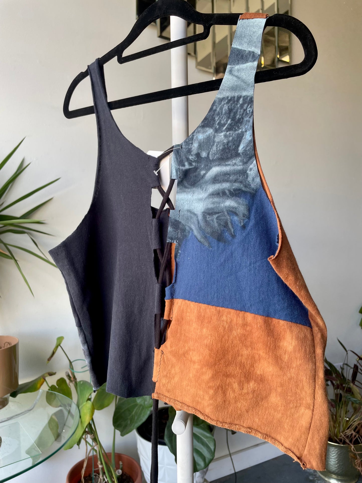 Patchwork Corset Tank L/XL