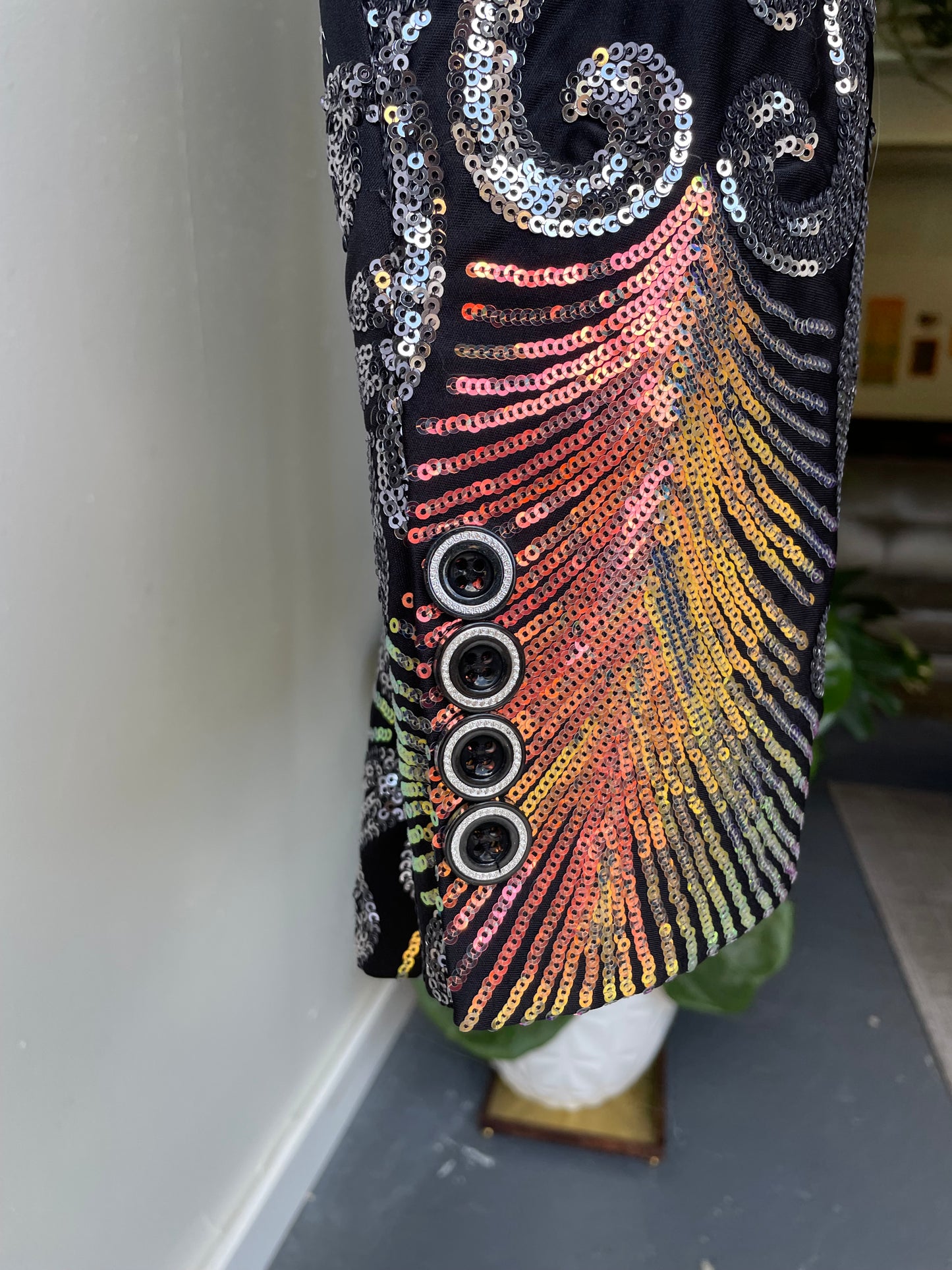 Eye Sequin Blazer Small