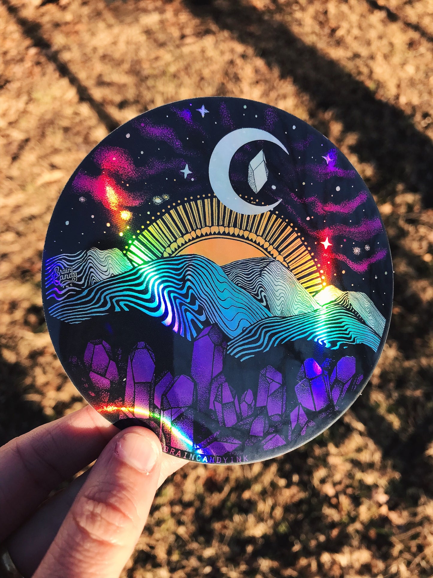 Appalachia Mountain Holographic Sticker