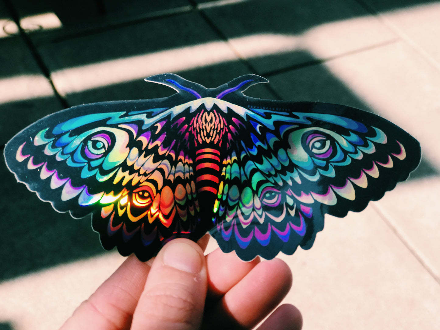 Moth Limited Edition Holographic Sticker