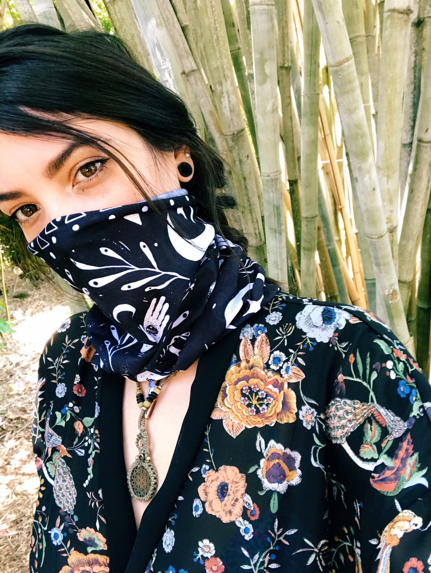 Moon Child Tube Bandana - 9” x 18” Protective Face Covering - Limited Edition