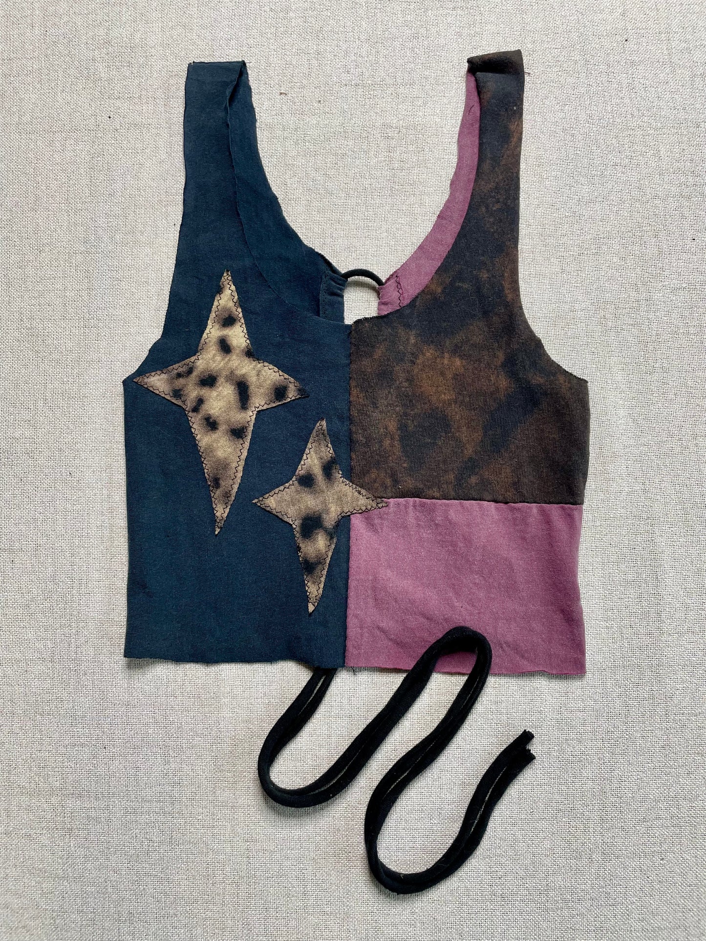 Patchwork Corset Tank XS/S