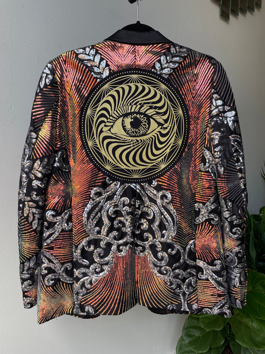 Eye Sequin Blazer Small