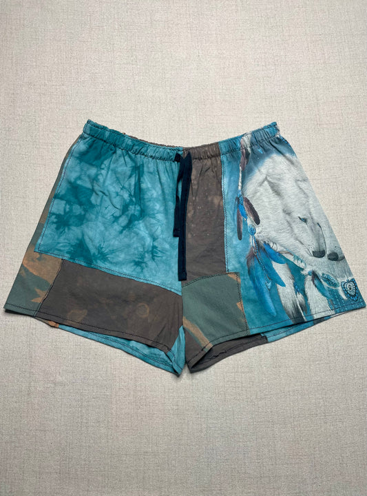 Patchwork Shorts - 31” Elastic - Short L