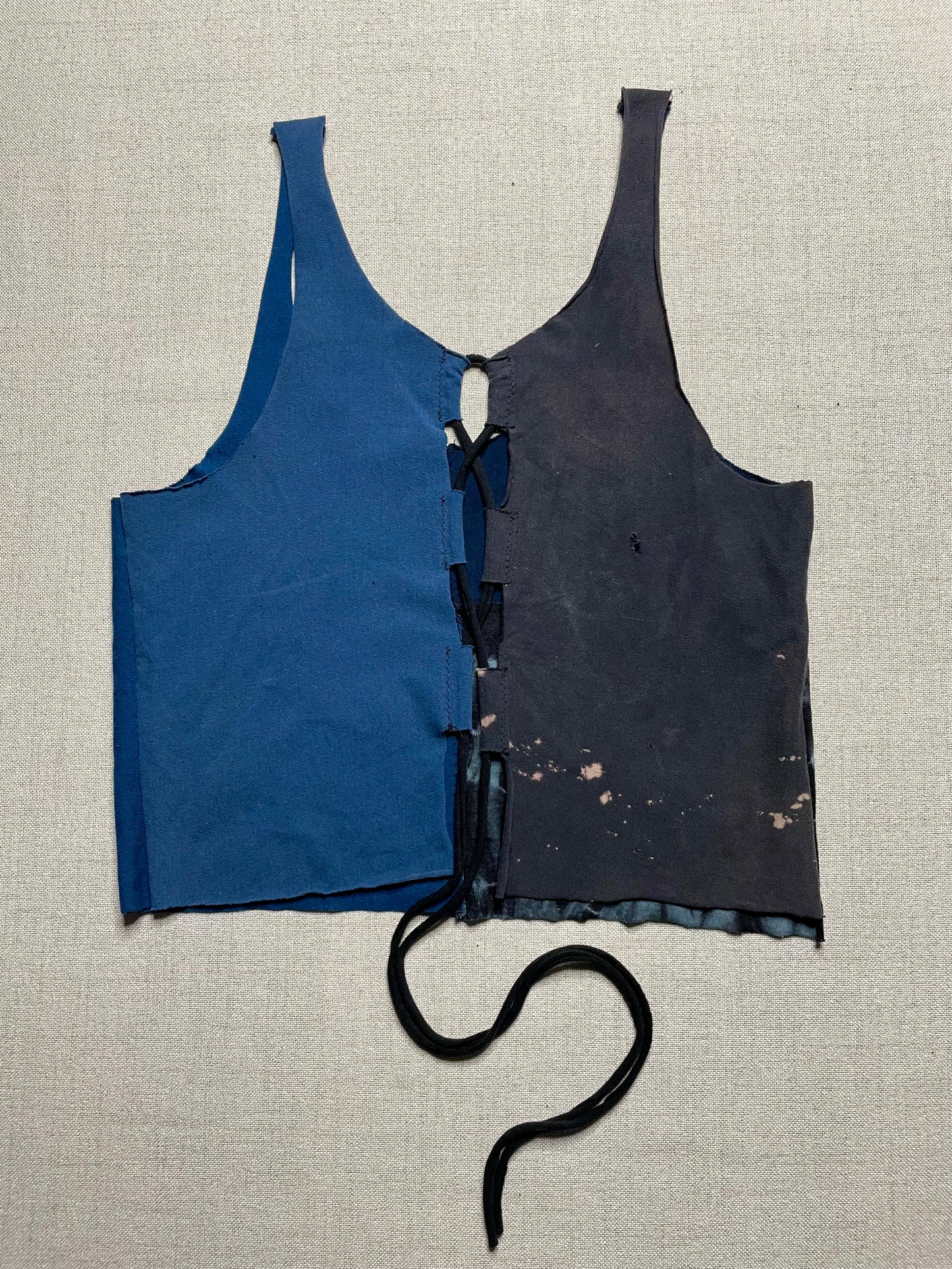 Patchwork Corset Tank L/XL