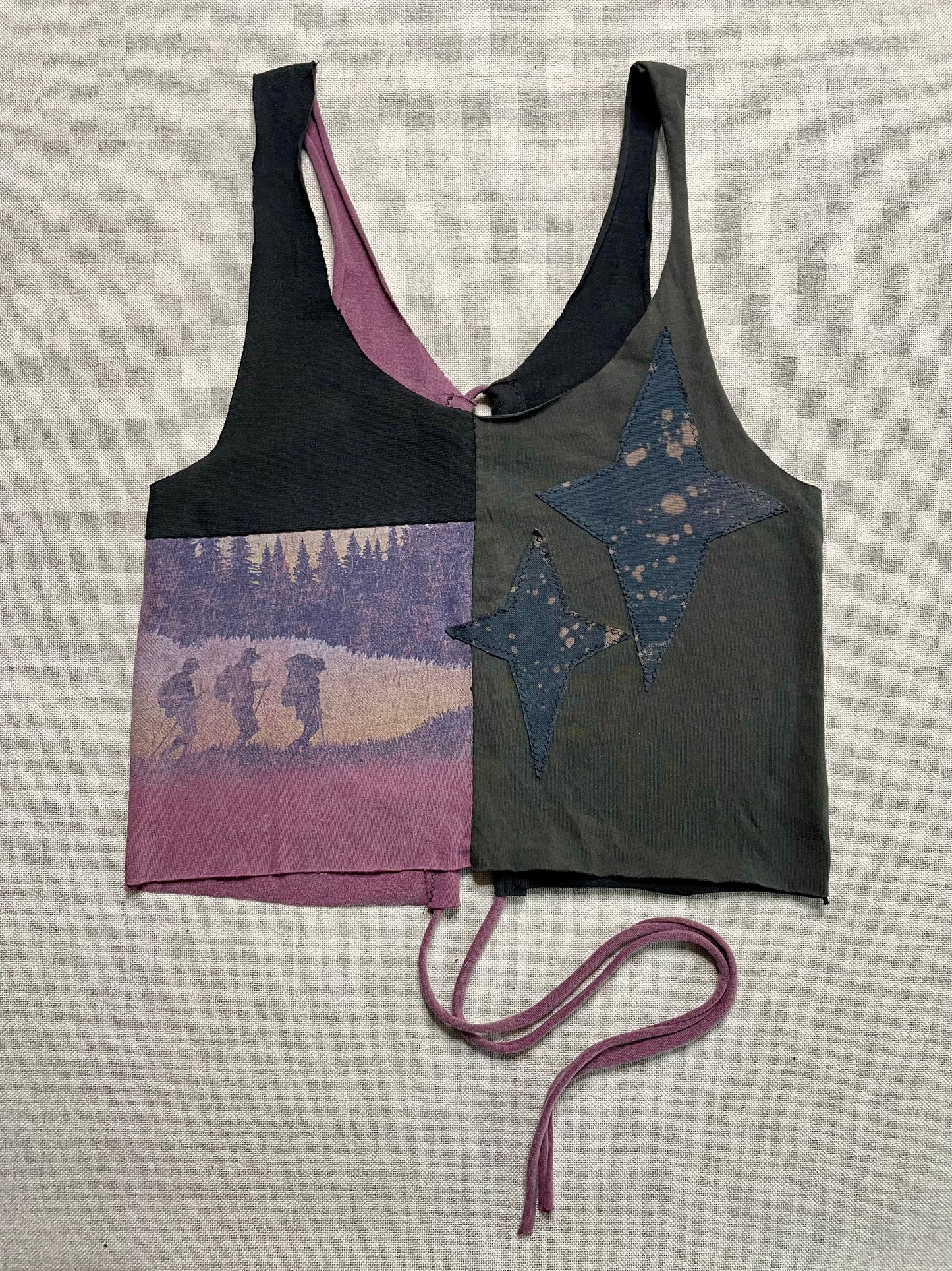 Patchwork Corset Tank M