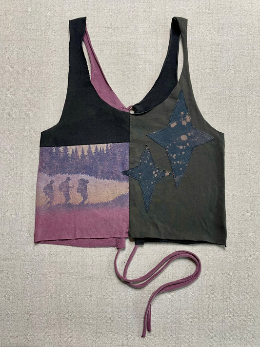 Patchwork Corset Tank M