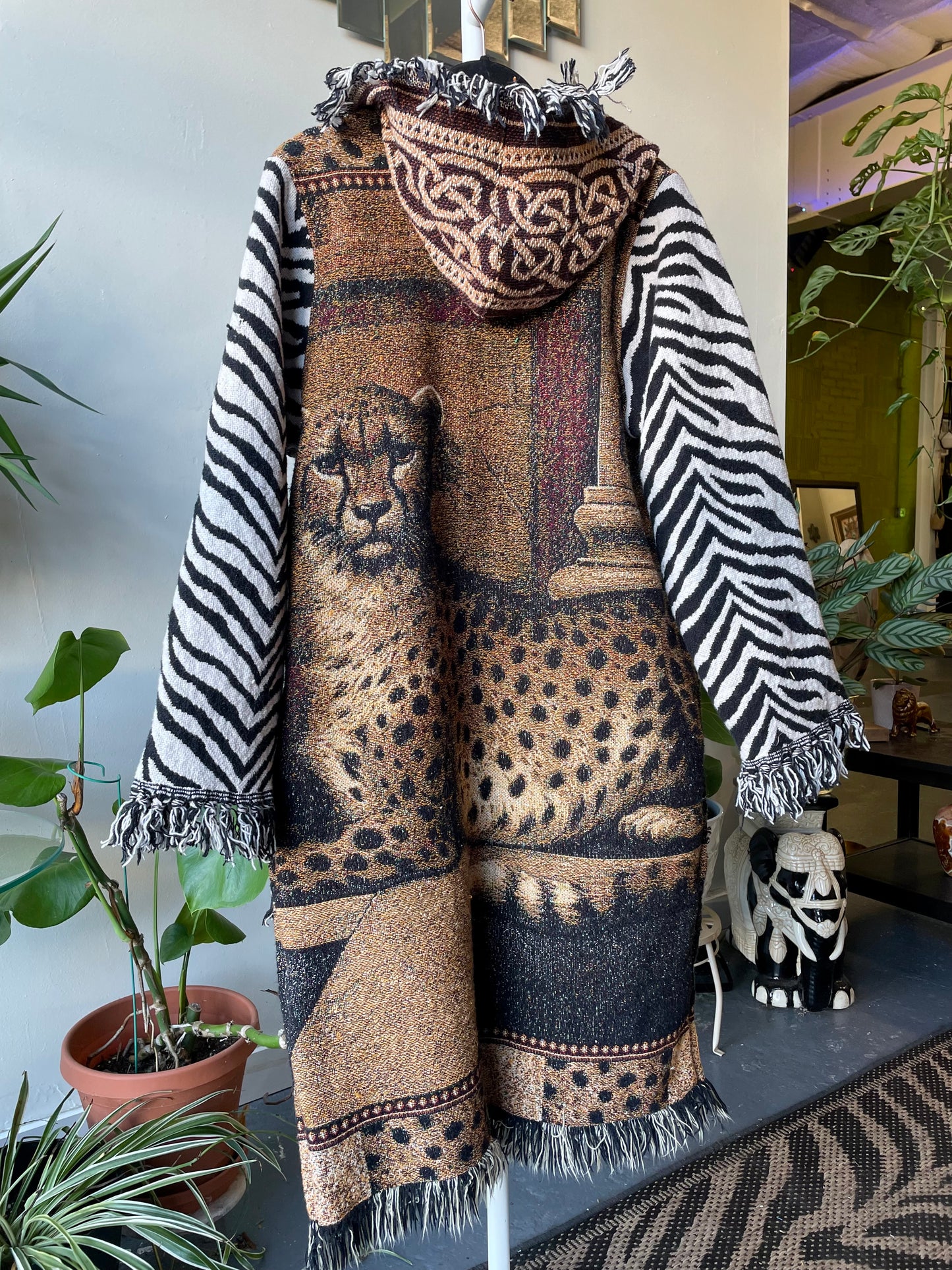Cheetah Tapestry Coat Small/Medium