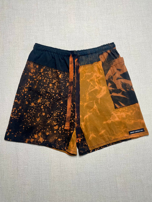 Patchwork Shorts - 31” Elastic - Long M
