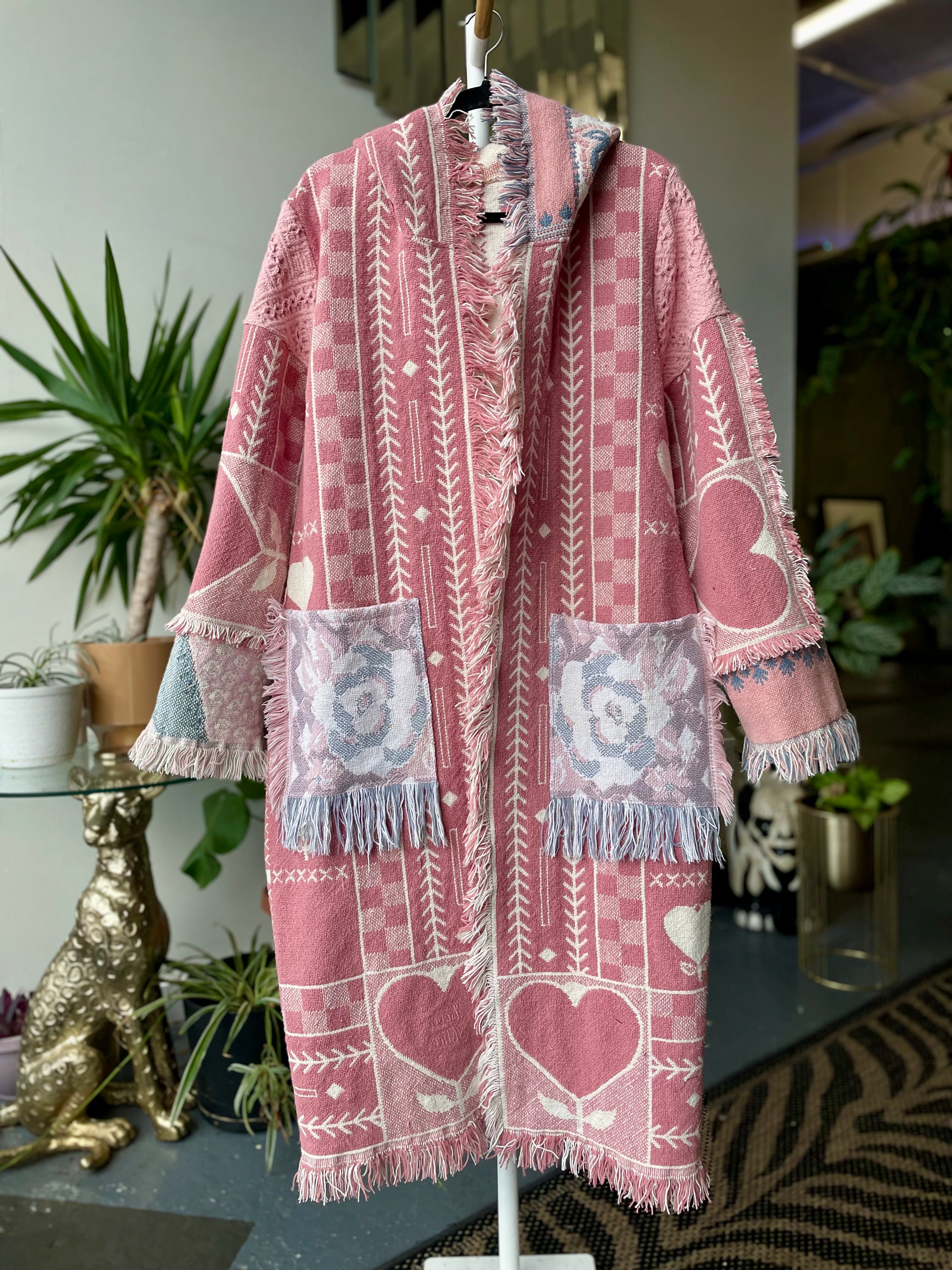 Tapestry Blanket Coat S/M – Brain Candy Ink