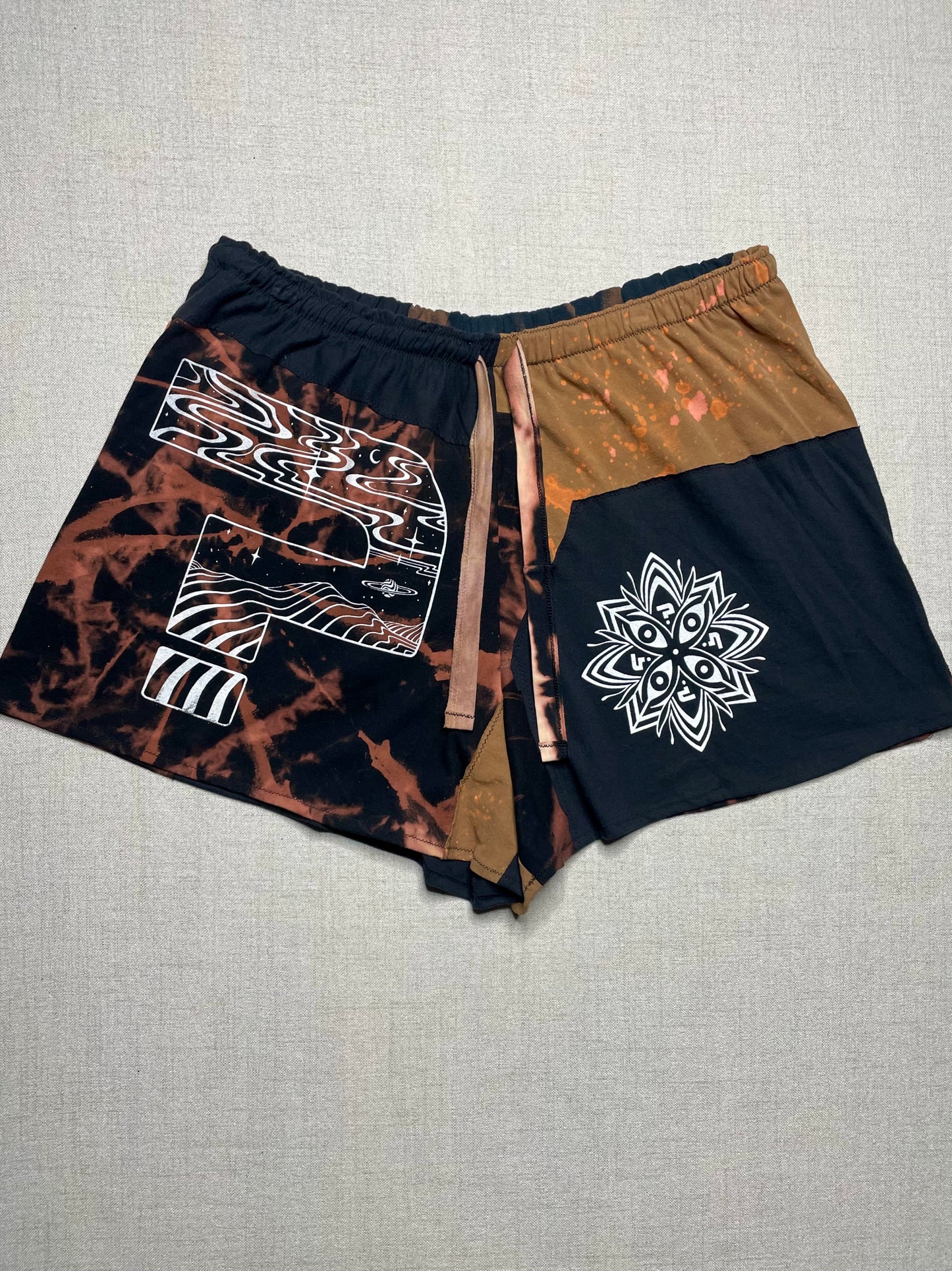 Patchwork Shorts - 38” Elastic - Short 2X/3X