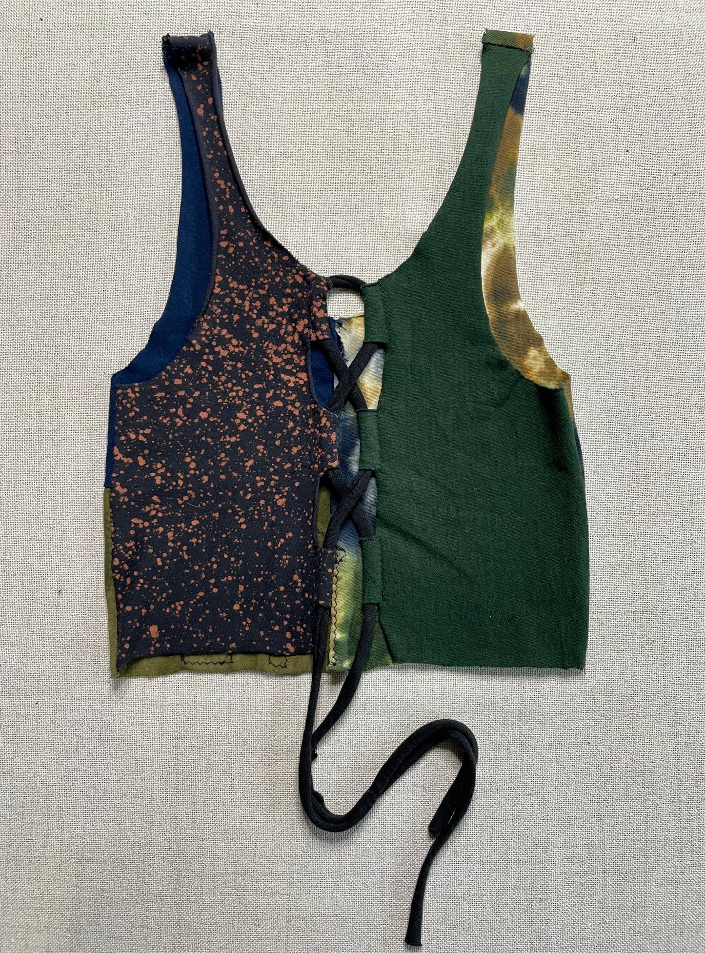 Patchwork Corset Tank XS/S