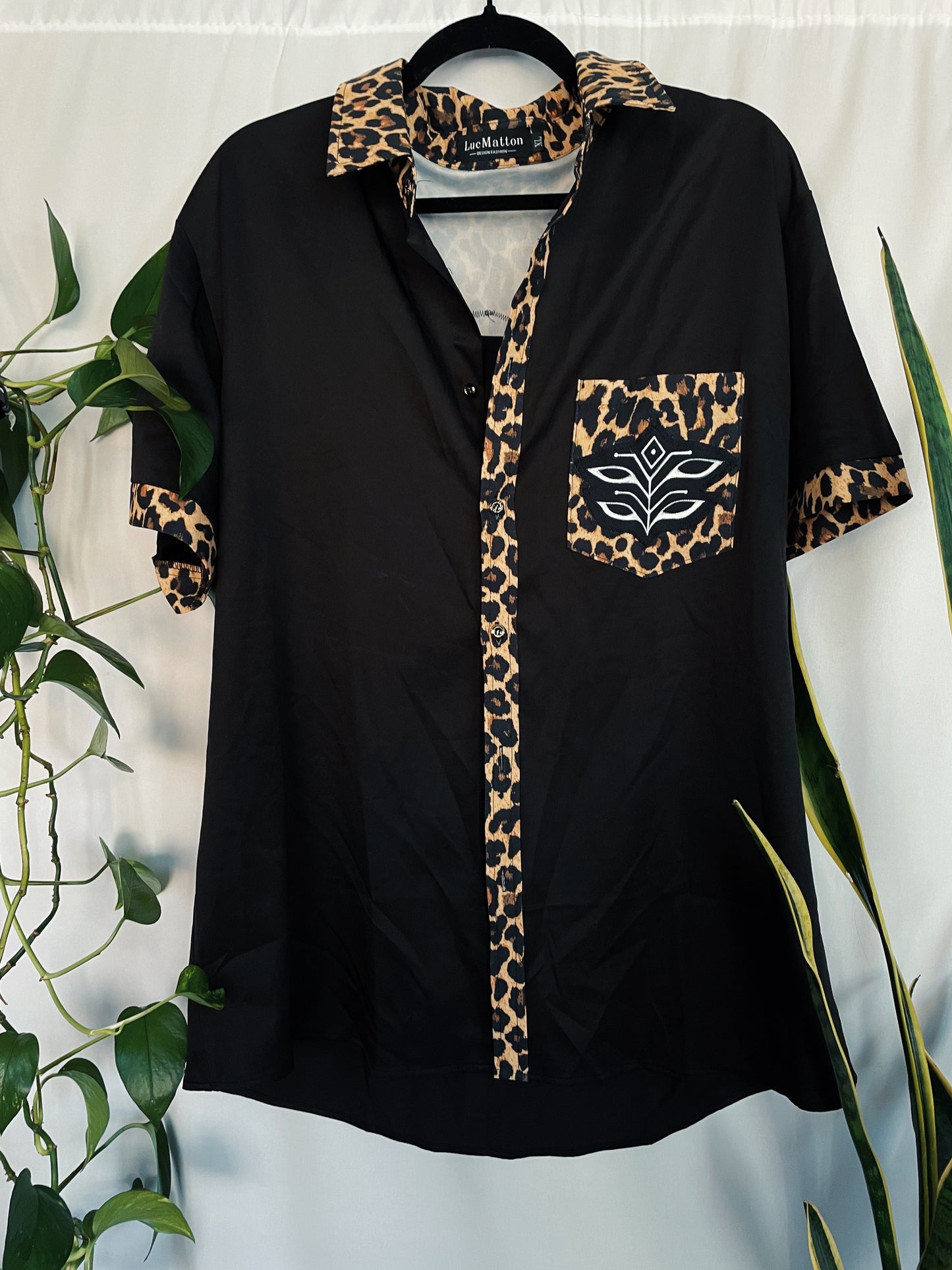 Leopard Button Up Shirt