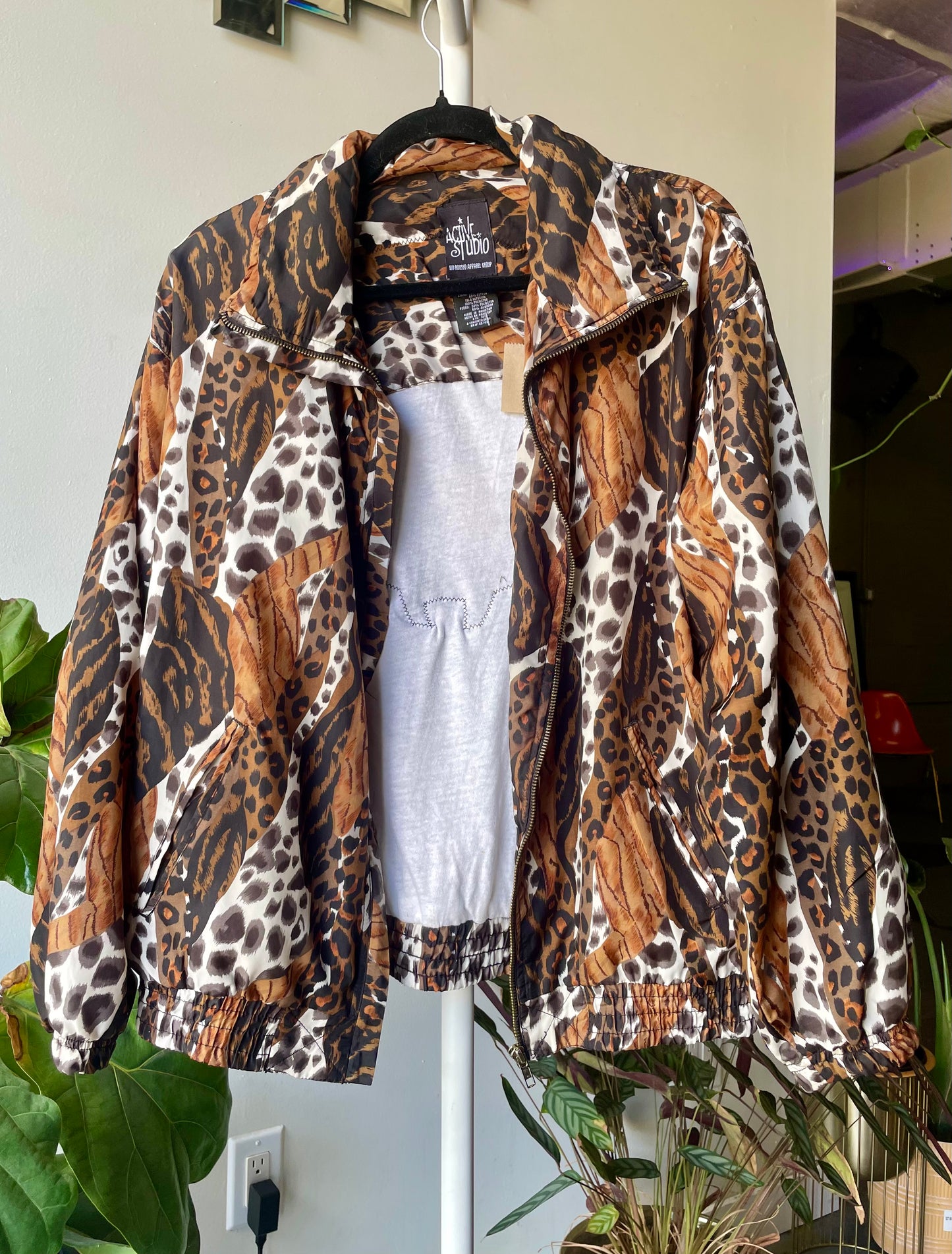 Vintage Silk Windbreaker Medium