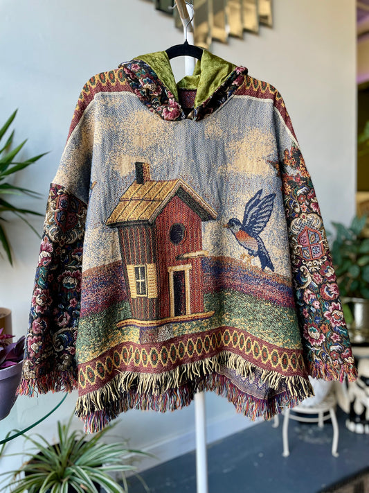 Tapestry Poncho