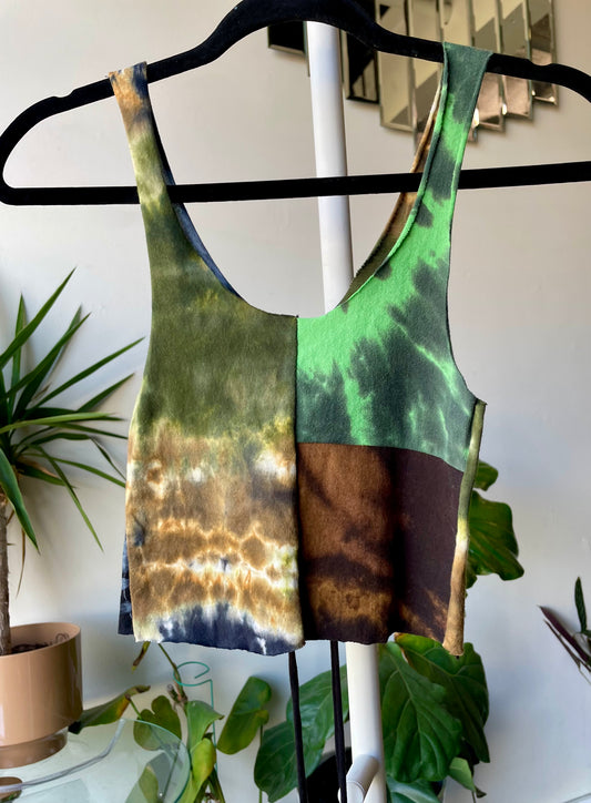 Patchwork Corset Tank XS/S