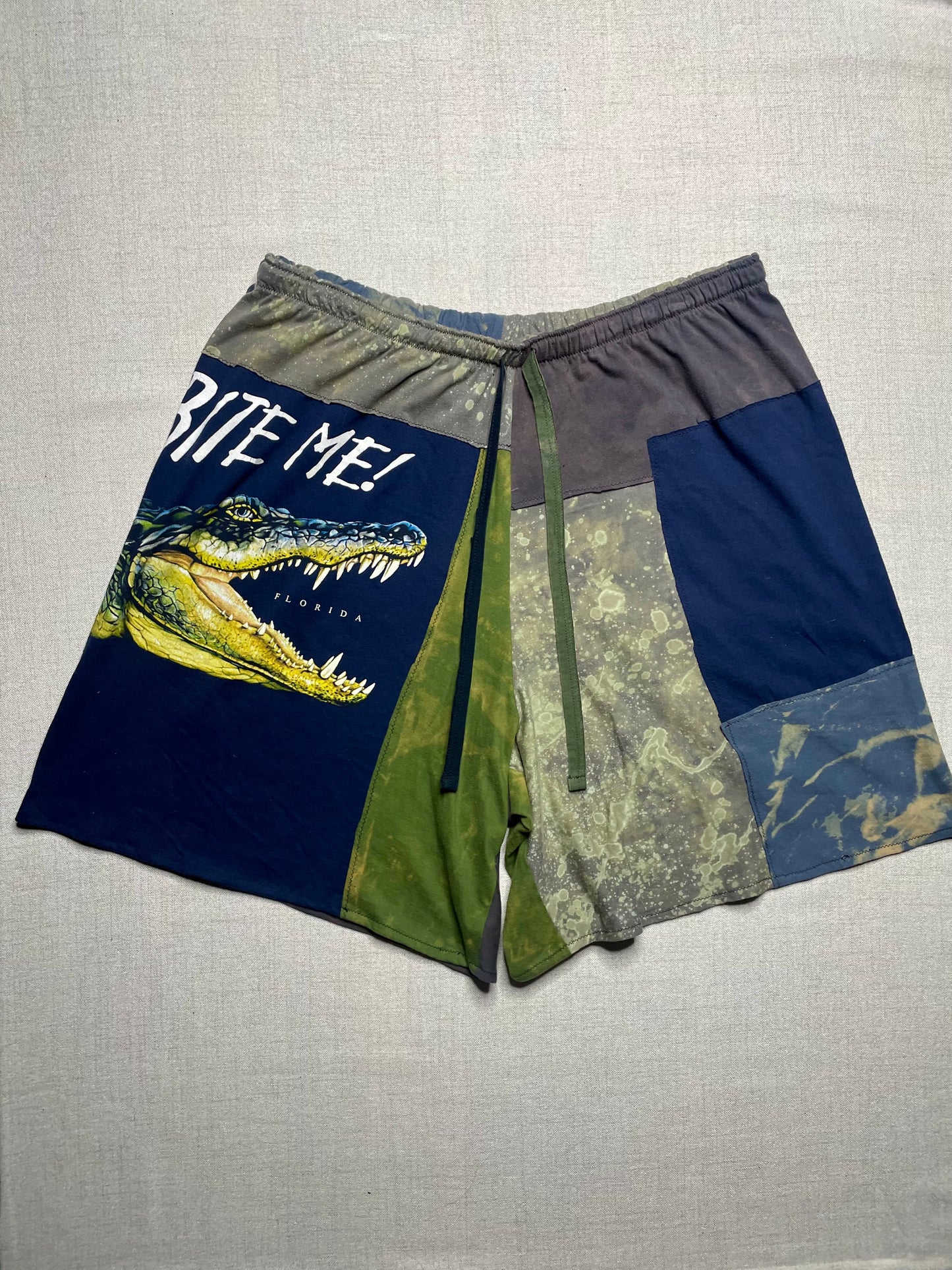 Patchwork Shorts - 38” Elastic - Long 2X/3X
