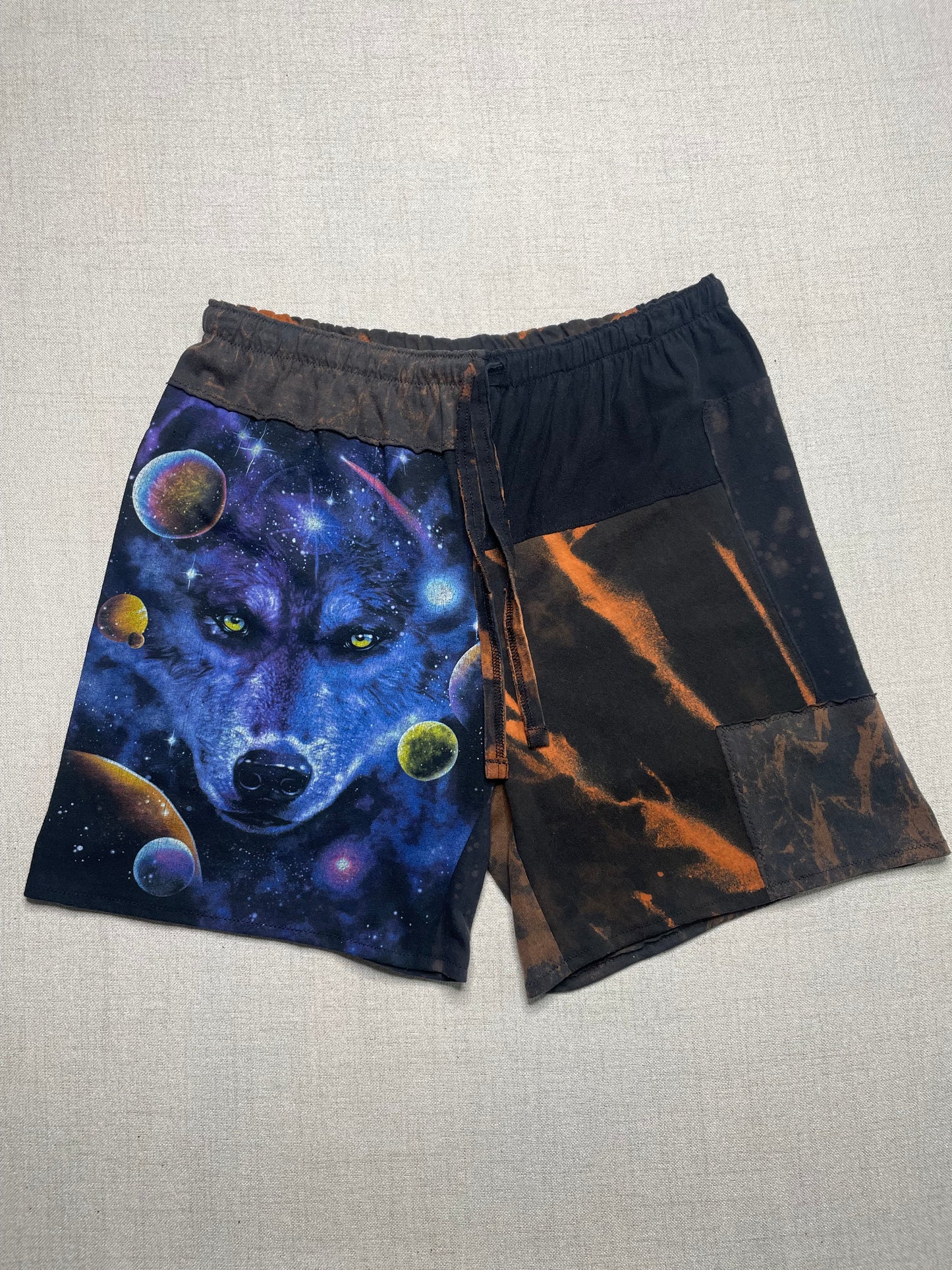 Patchwork Shorts - 32” Elastic - Long M/L